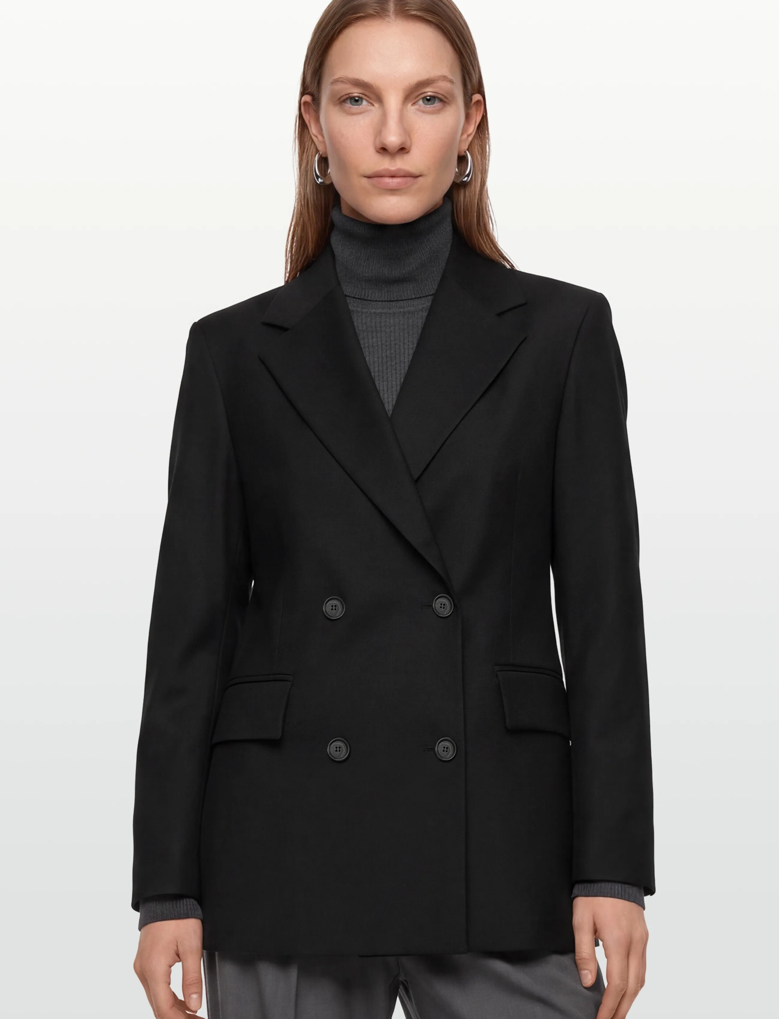 House Of Dagmar - CLASSIC WOOL BLAZER - festmode zu outlet-preisen - black - 3