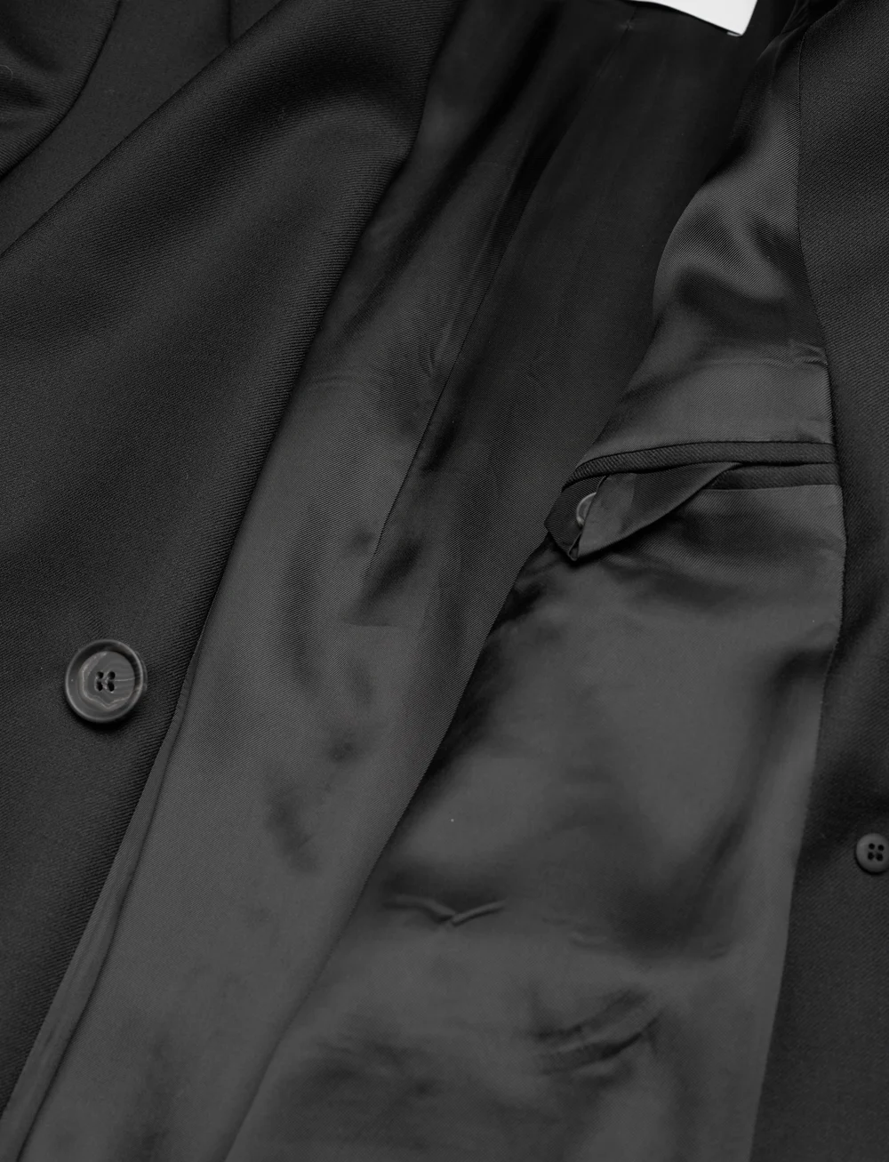 House Of Dagmar - CLASSIC WOOL BLAZER - kahes joones nööpidega bleiserid - black - 4