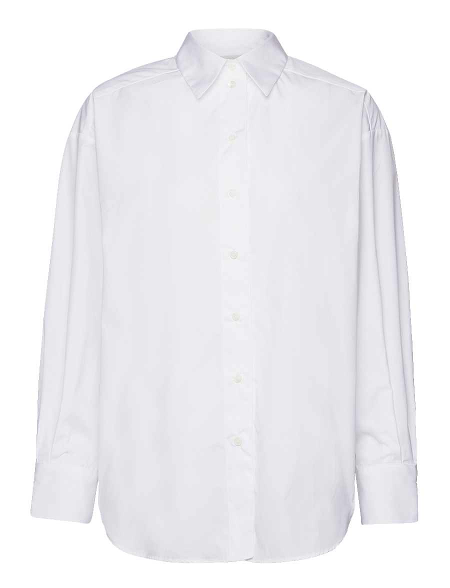 House Of Dagmar - CLASSIC COTTON SHIRT - denimskjorter - white - 0