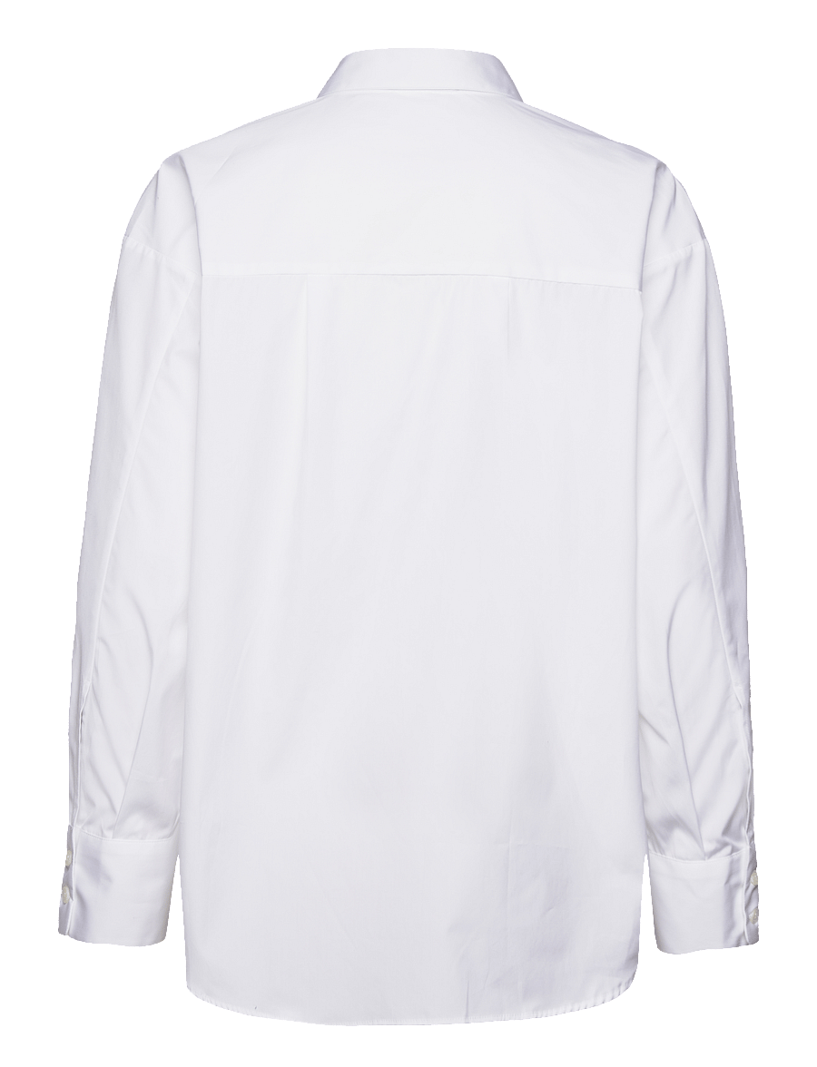 House Of Dagmar - CLASSIC COTTON SHIRT - denimskjorter - white - 1