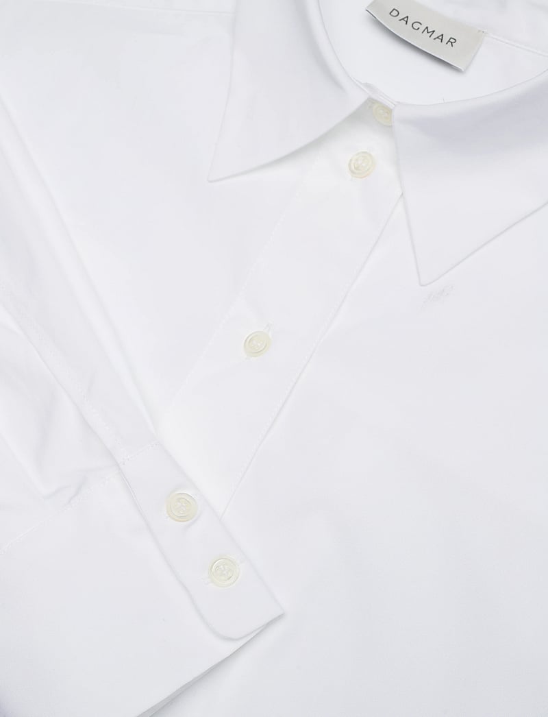 House Of Dagmar - CLASSIC COTTON SHIRT - denim shirts - white - 2