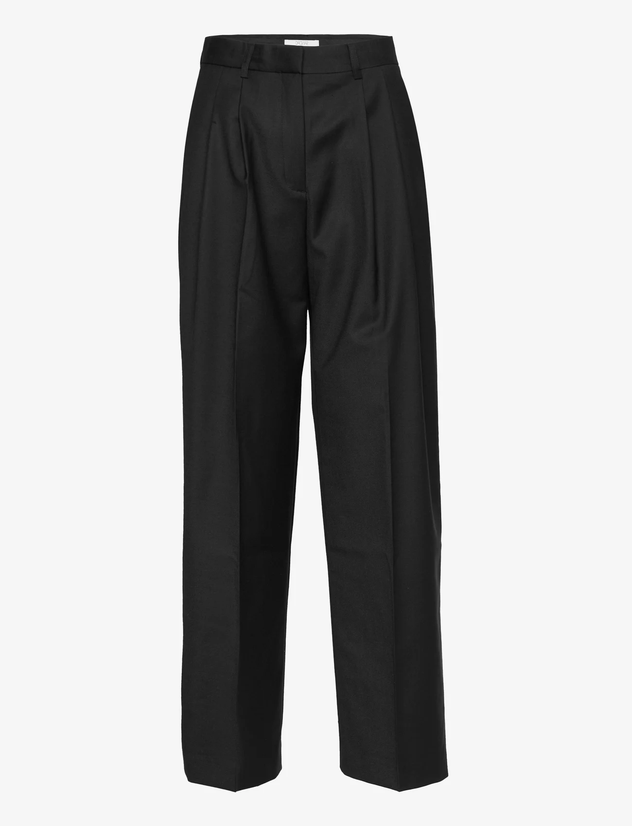 House Of Dagmar - WIDE SUIT TROUSERS - formell - black - 0