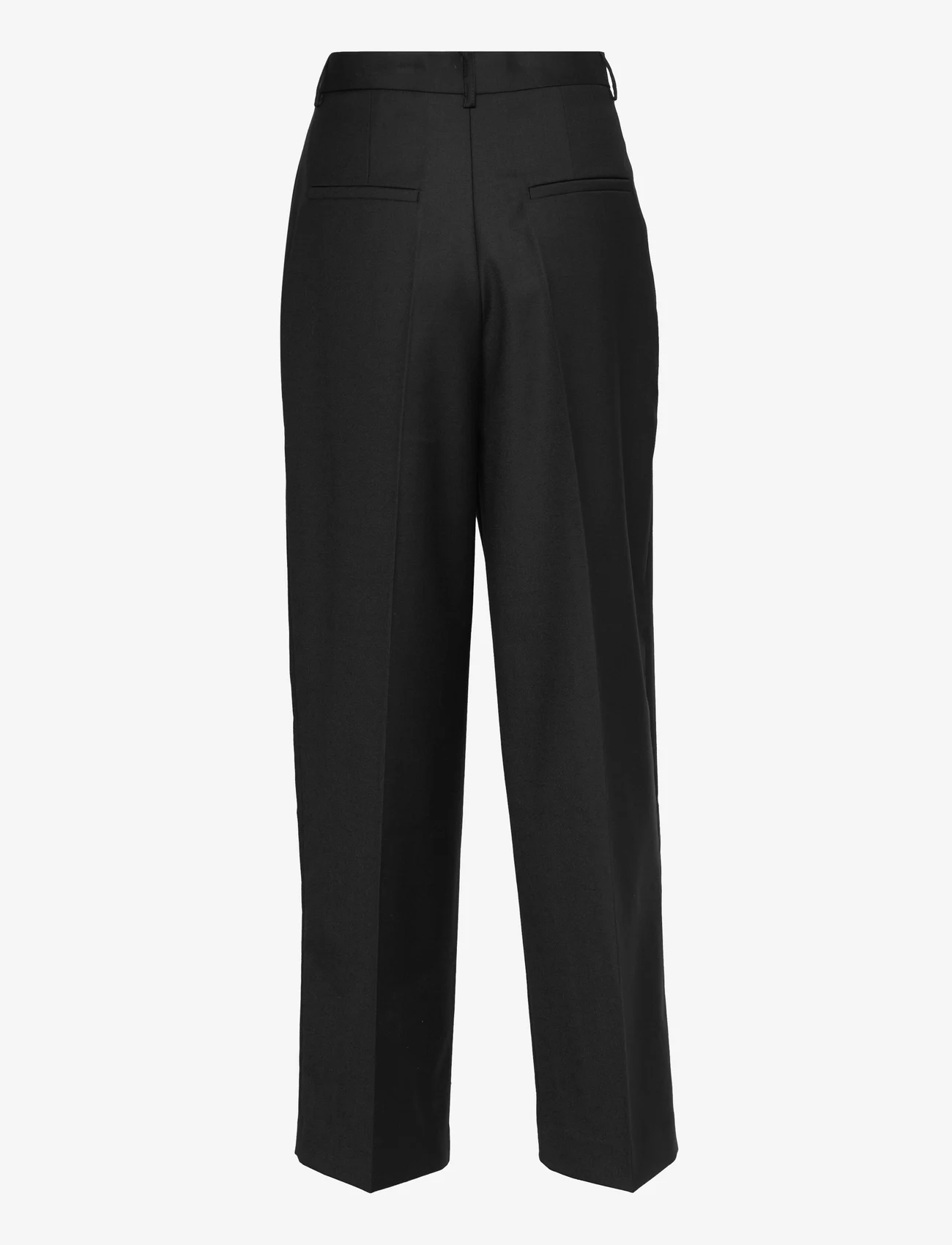 House Of Dagmar - WIDE SUIT TROUSERS - formell - black - 1