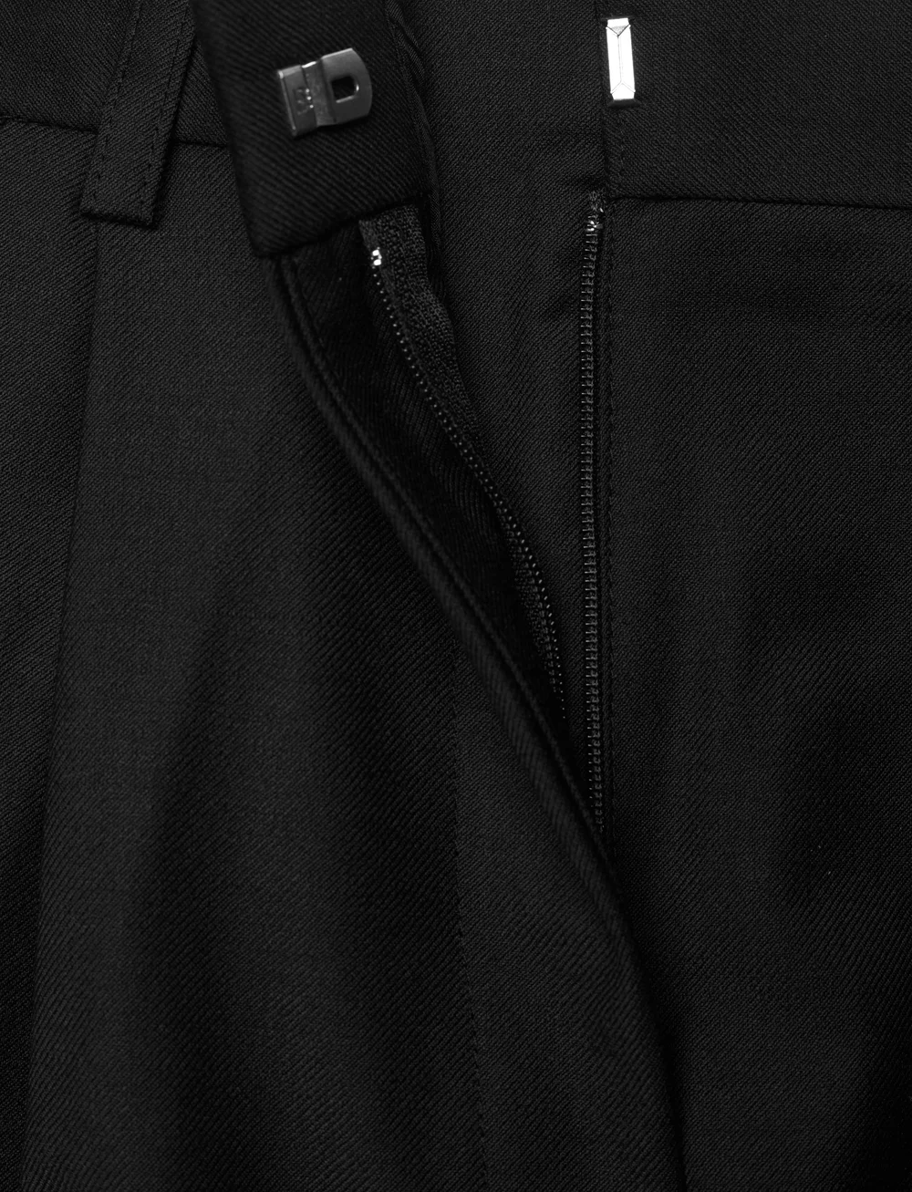 House Of Dagmar - WIDE SUIT TROUSERS - formell - black - 3