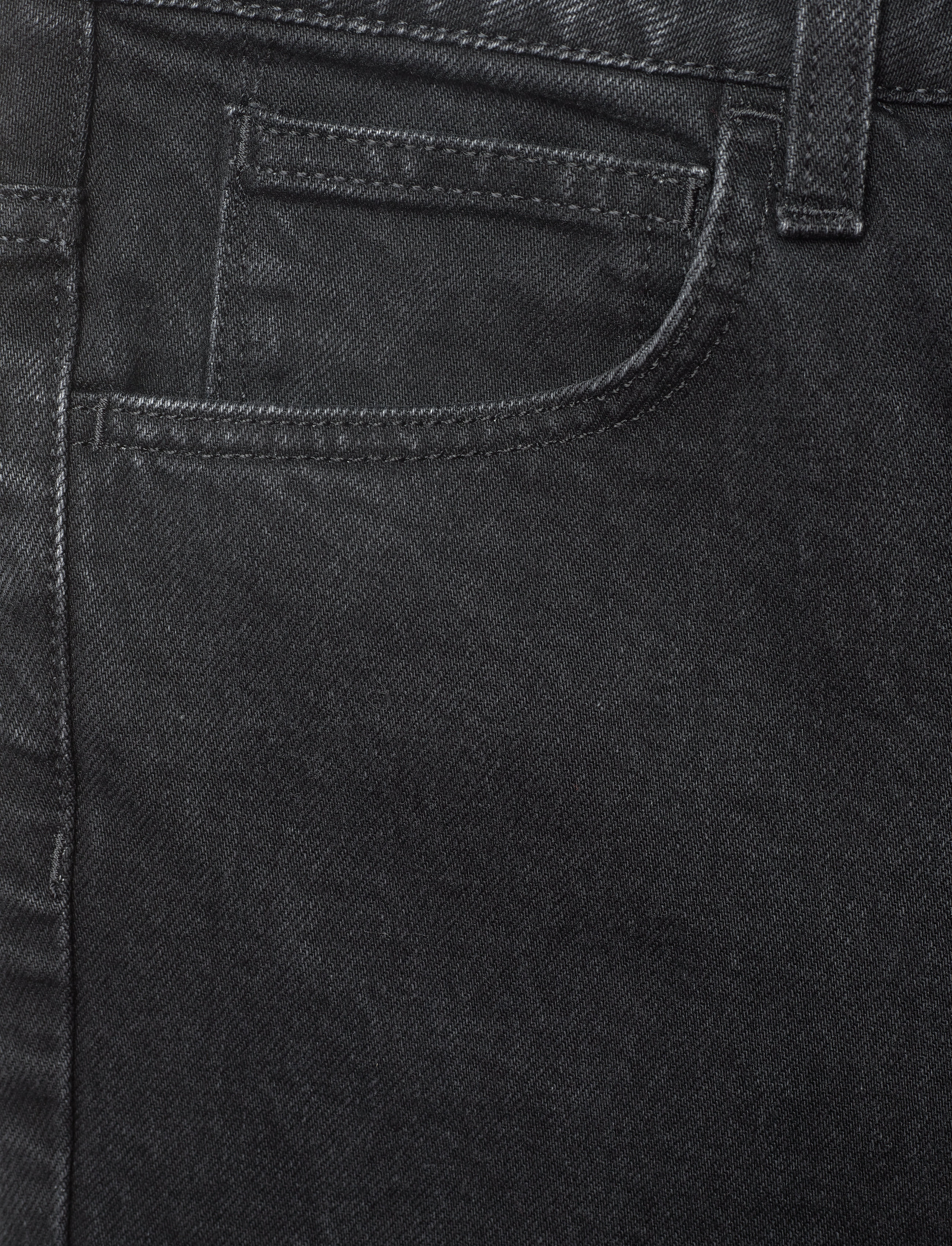 House Of Dagmar - Cropped denim - straight jeans - washed black - 2