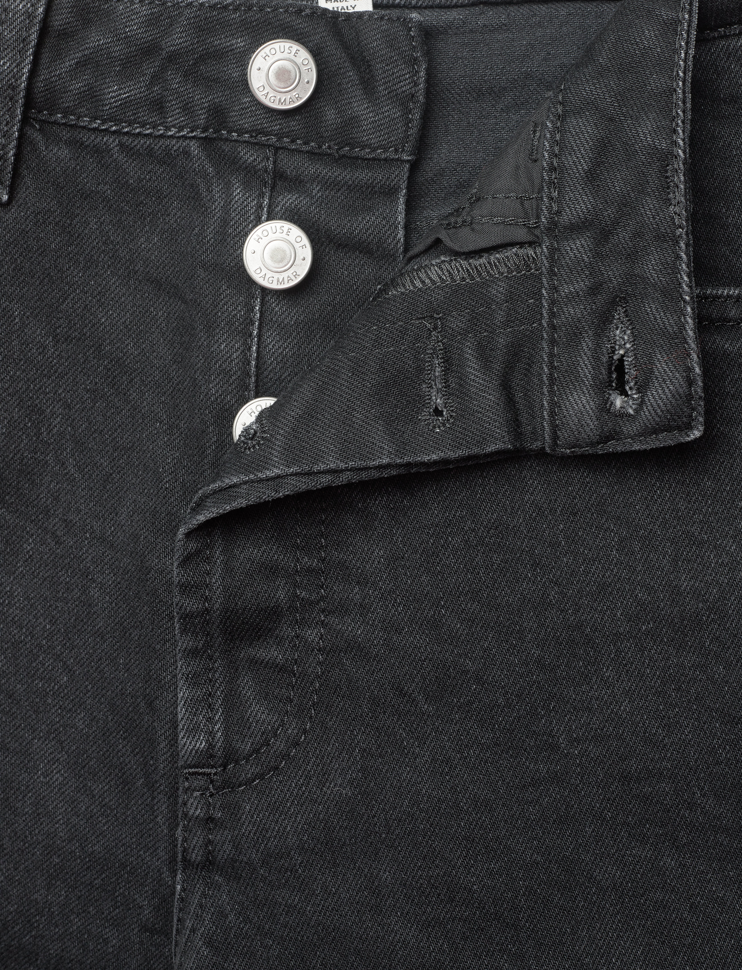 House Of Dagmar - Cropped denim - straight jeans - washed black - 3