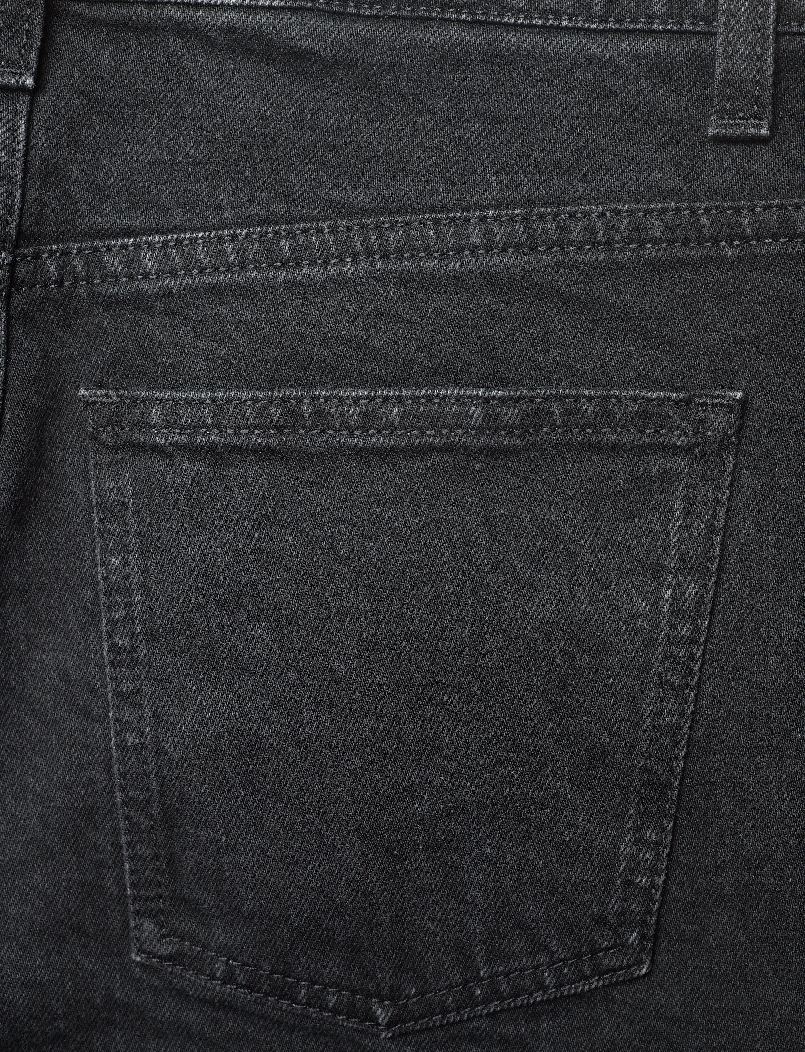 House Of Dagmar - Cropped denim - straight jeans - washed black - 4