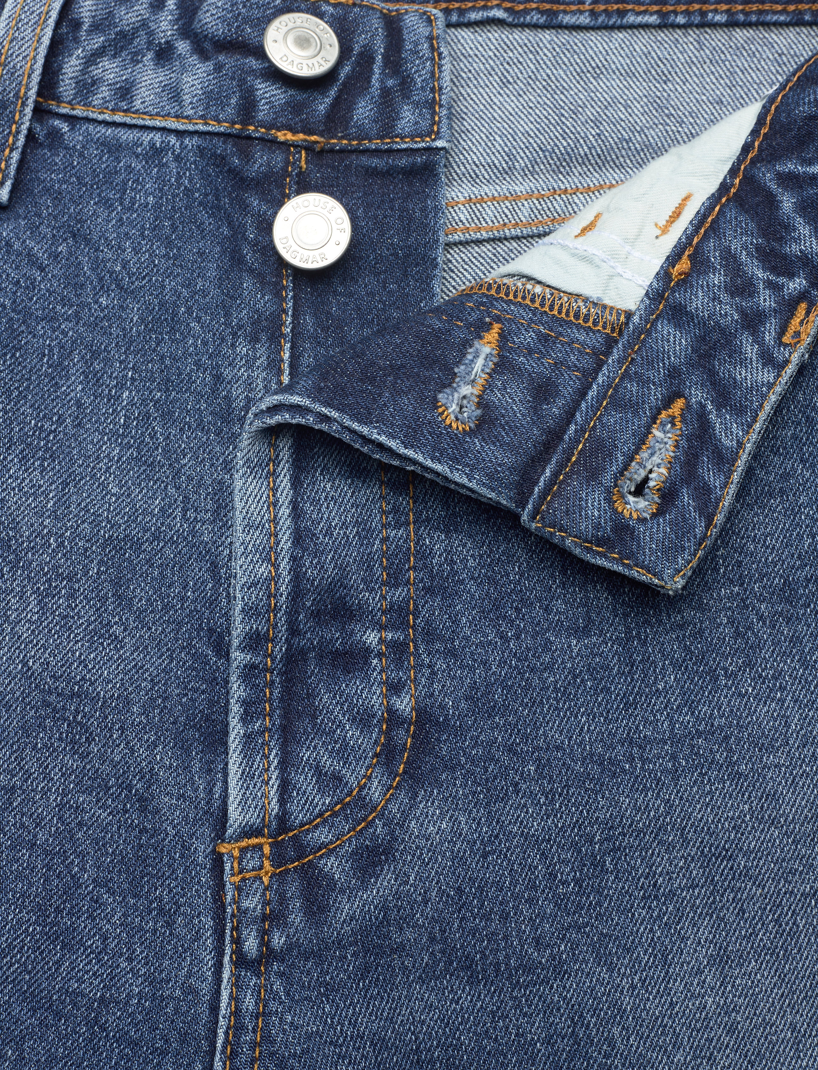 House Of Dagmar - Cropped denim - medium blue - 3