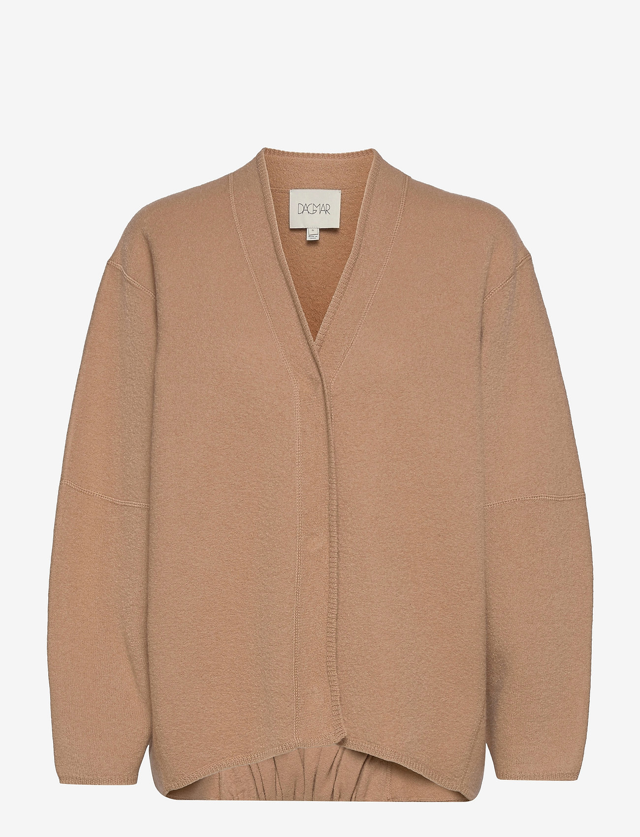 House Of Dagmar - Bea long - cardigans - camel - 0