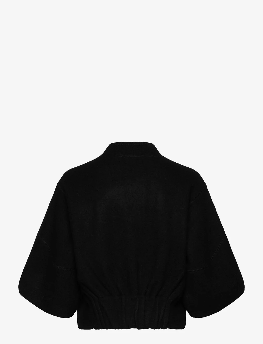 House Of Dagmar - SHORT WOOL CARDIGAN - cardigans - black - 1