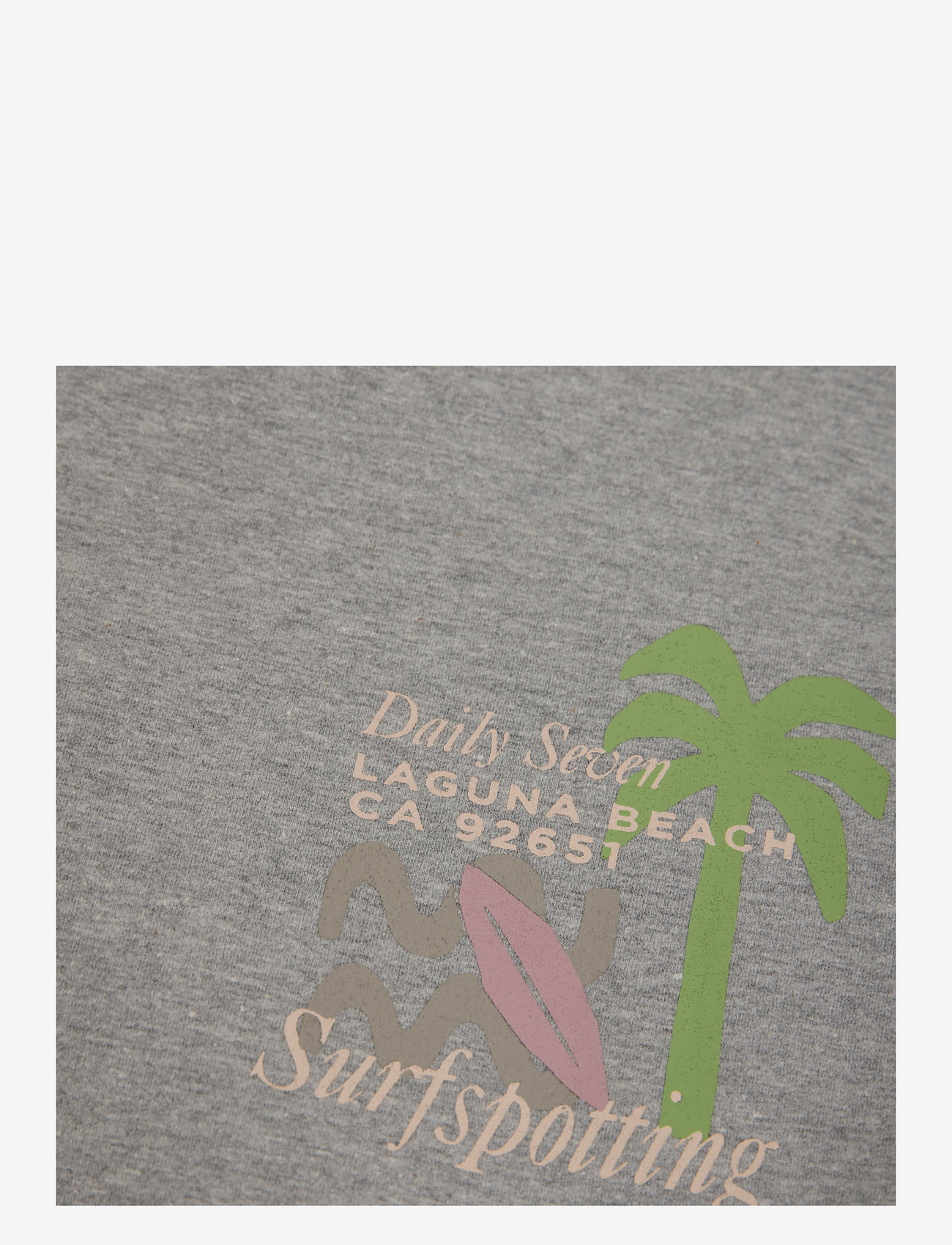 Daily 7 - Sweater Textprint - sweatshirts - medium grey melange - 2