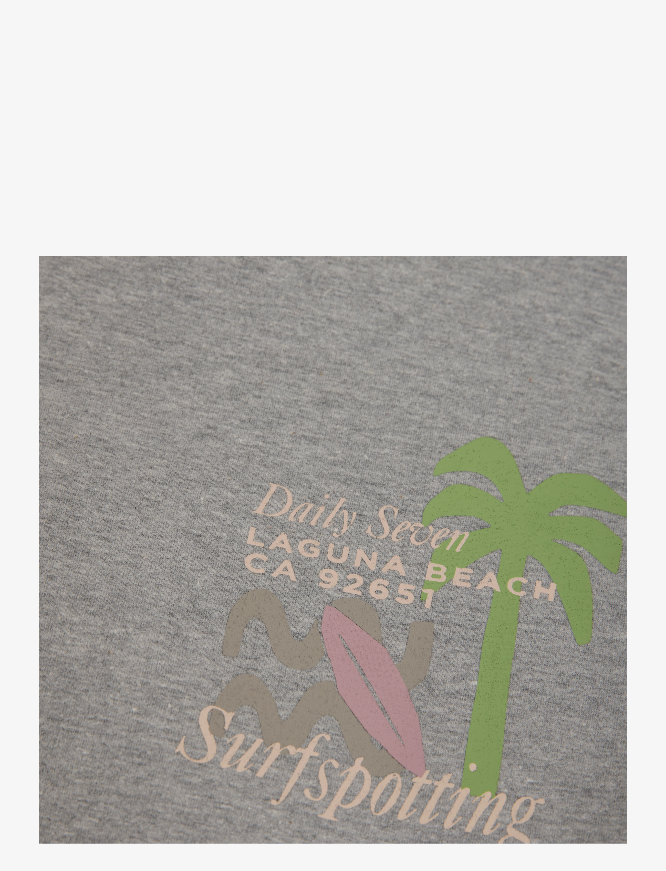 Daily 7 - Sweater Textprint - bluzy - medium grey melange - 2