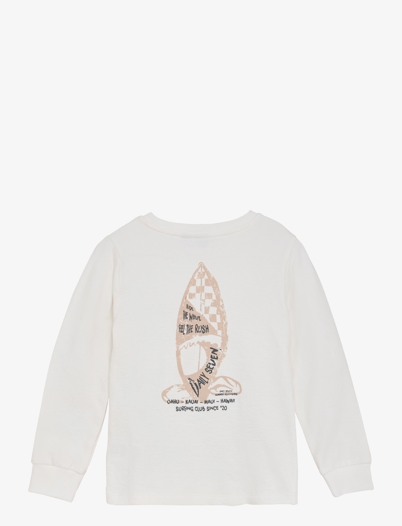 Daily 7 - T-shirt LS Print - cloud - 1