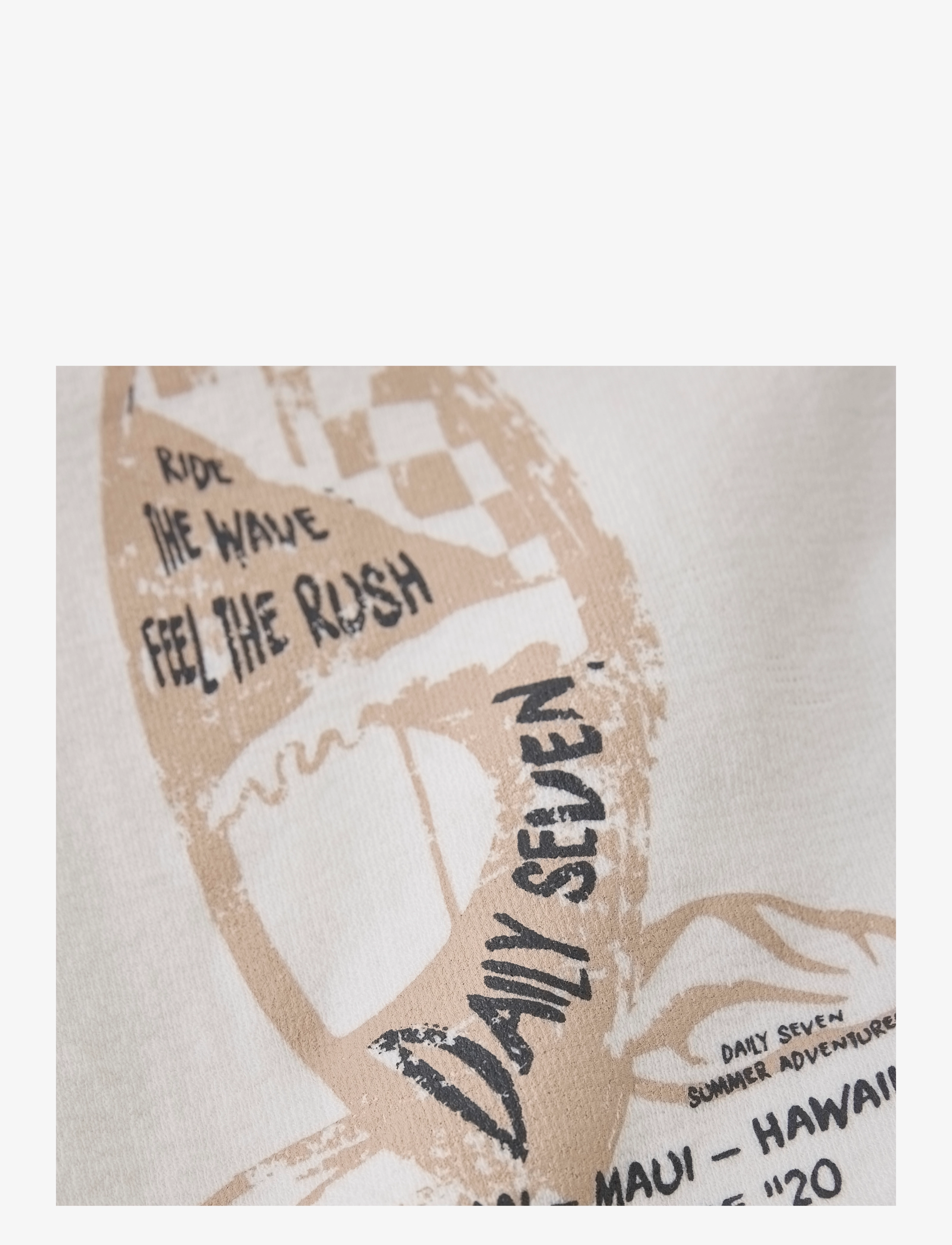 Daily 7 - T-shirt LS Print - cloud - 2
