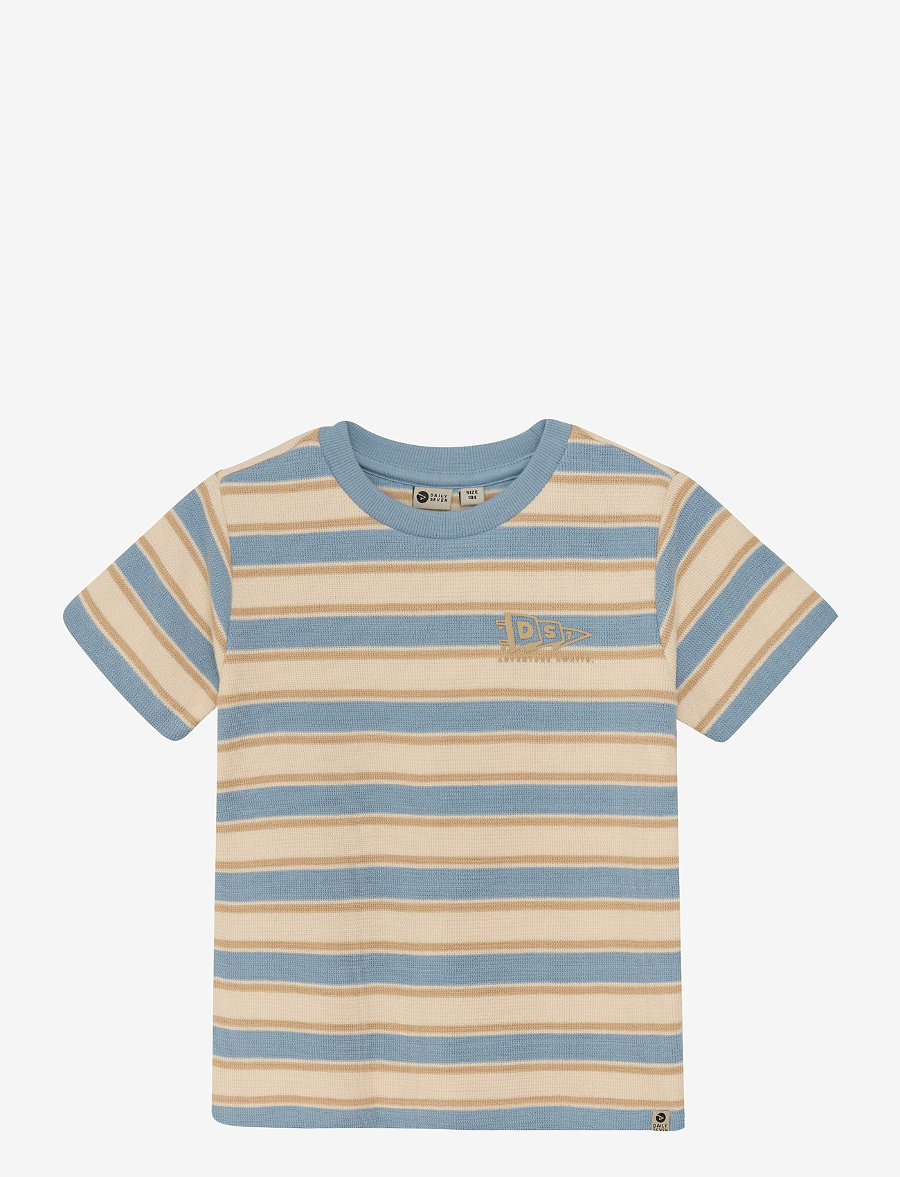 Daily 7 - T-shirt Stripe - efterårstøj - ashley blue - 0