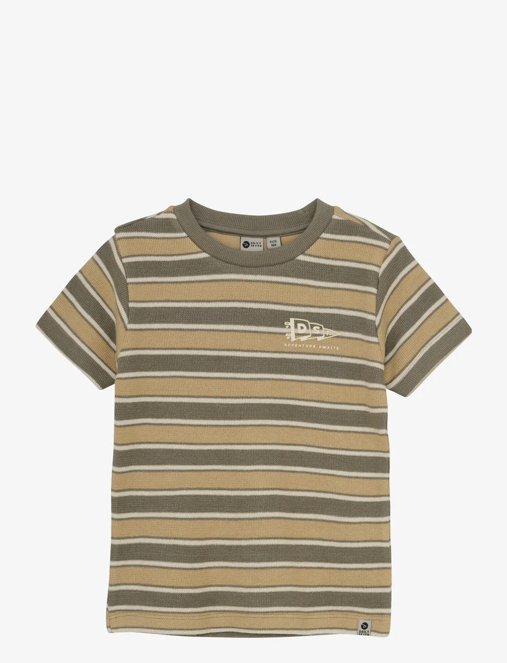 Daily 7 - T-shirt Stripe - kortærmede t-shirts - desert olive - 0