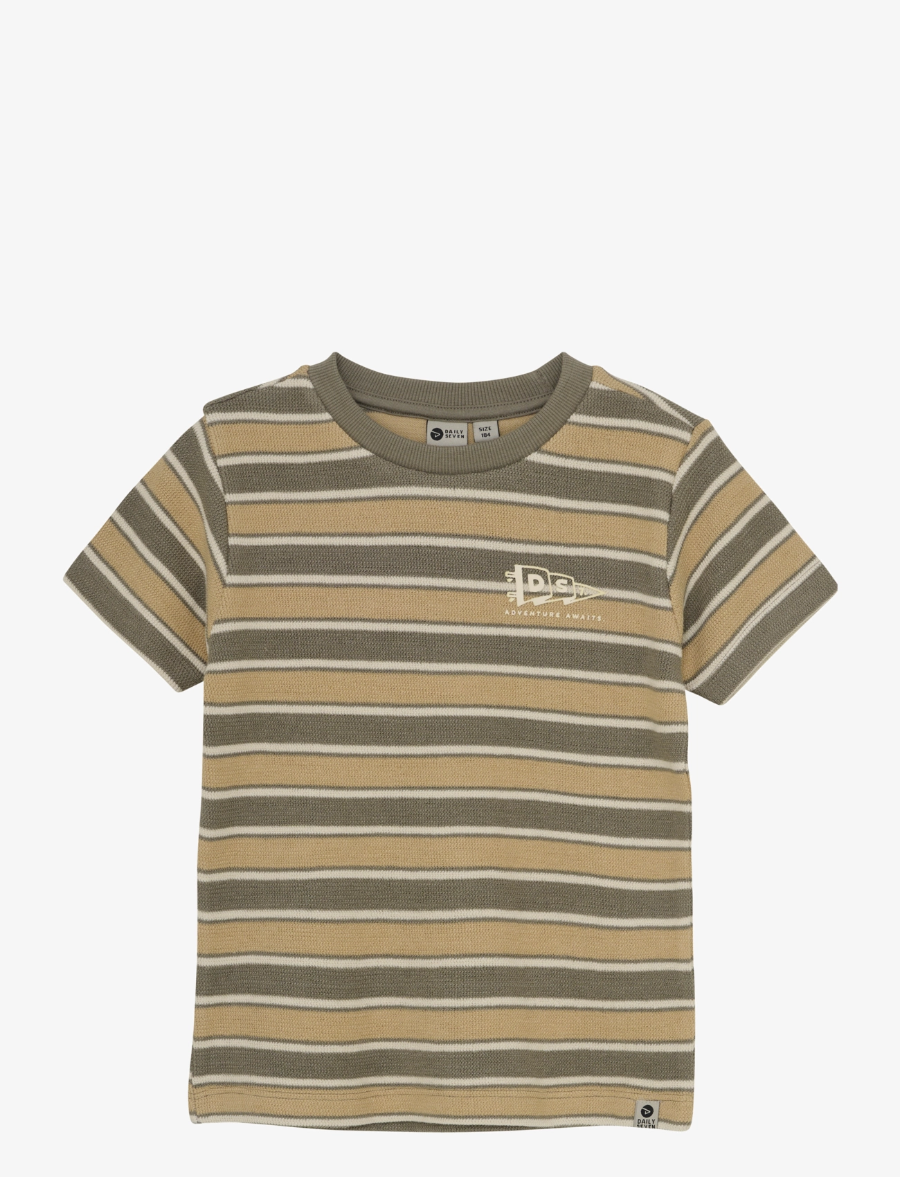 Daily 7 T-shirt Stripe - Riided - DESERT OLIVE / khaki/green