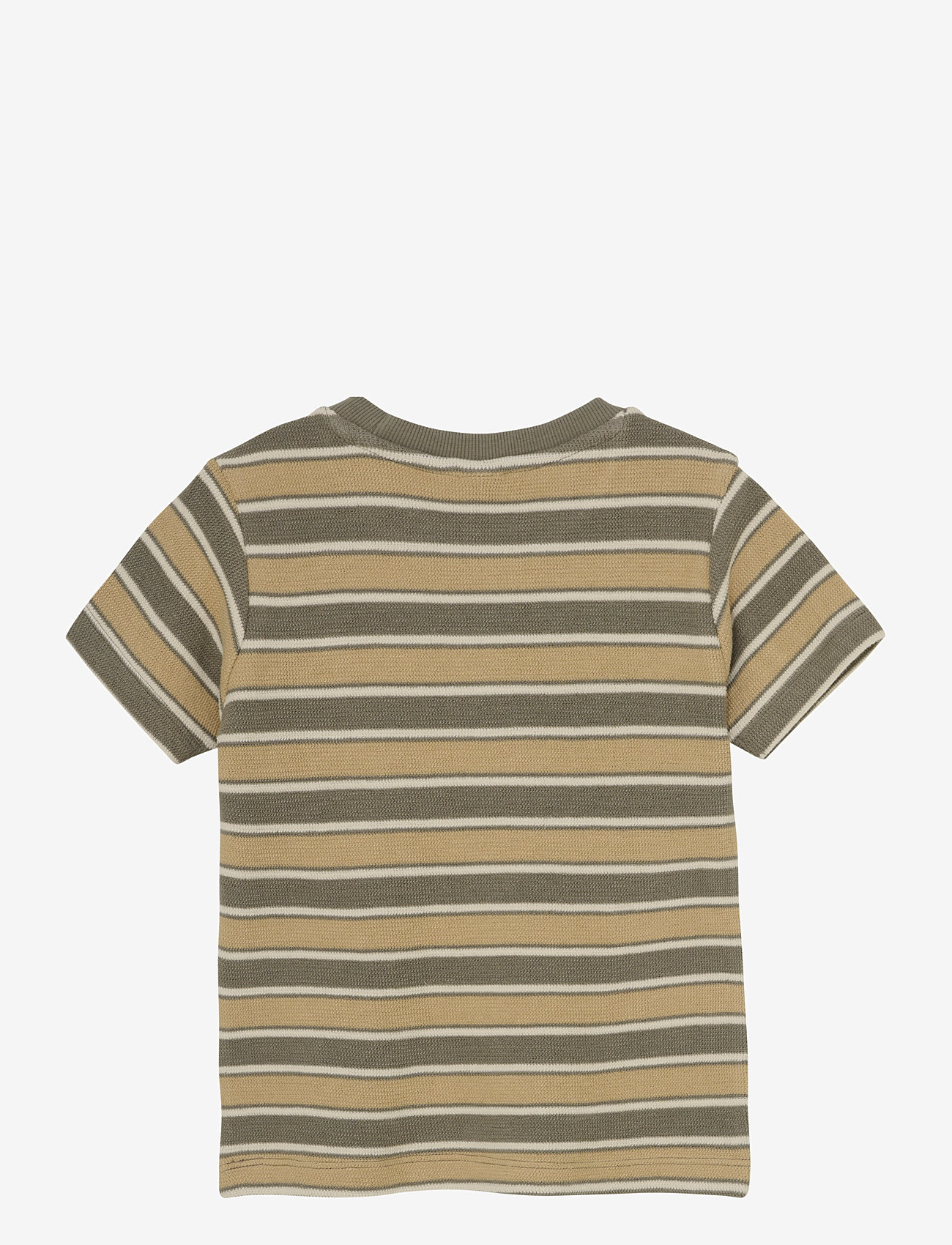 Daily 7 - T-shirt Stripe - efterårstøj - desert olive - 1