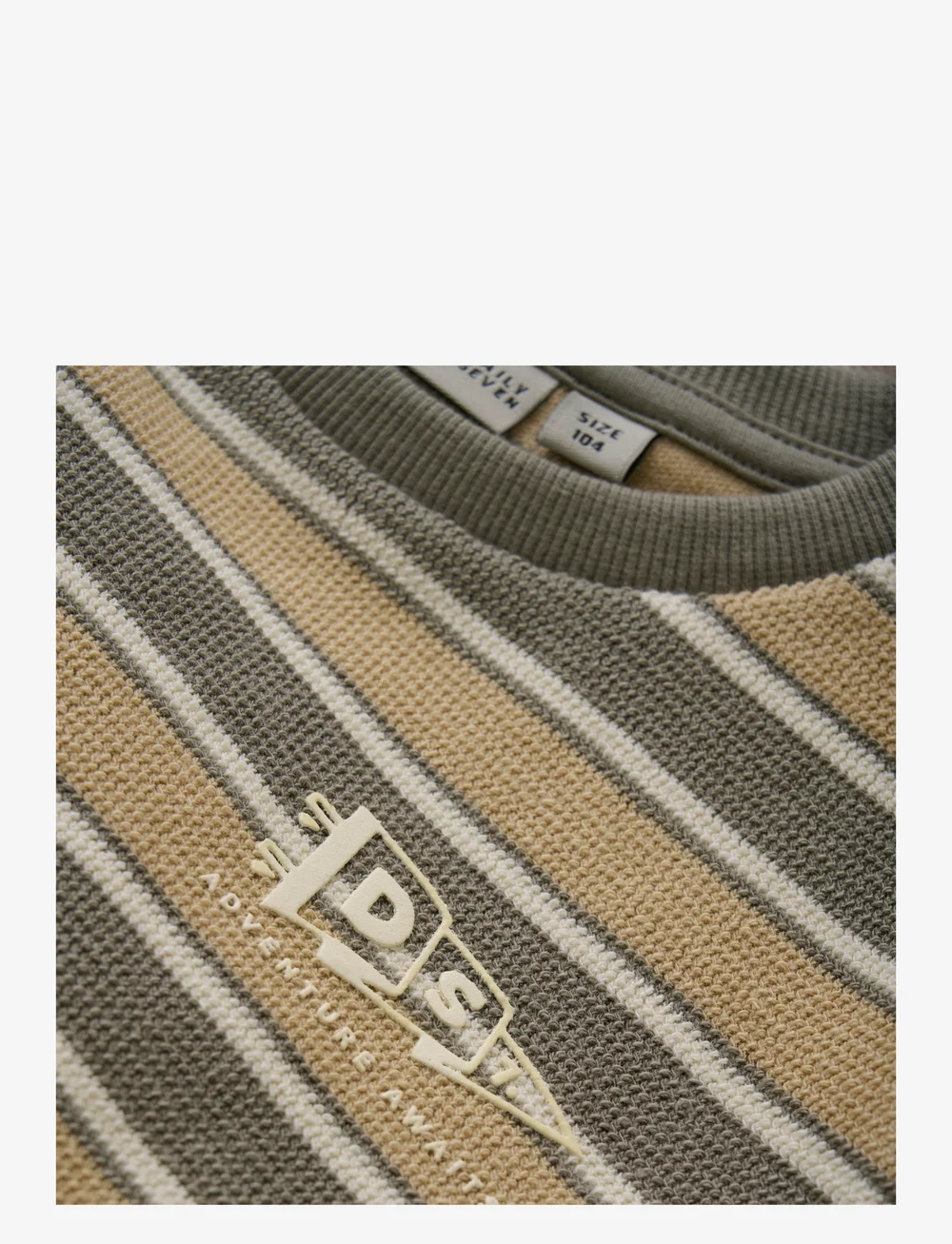 Daily 7 - T-shirt Stripe - kortærmede t-shirts - desert olive - 2
