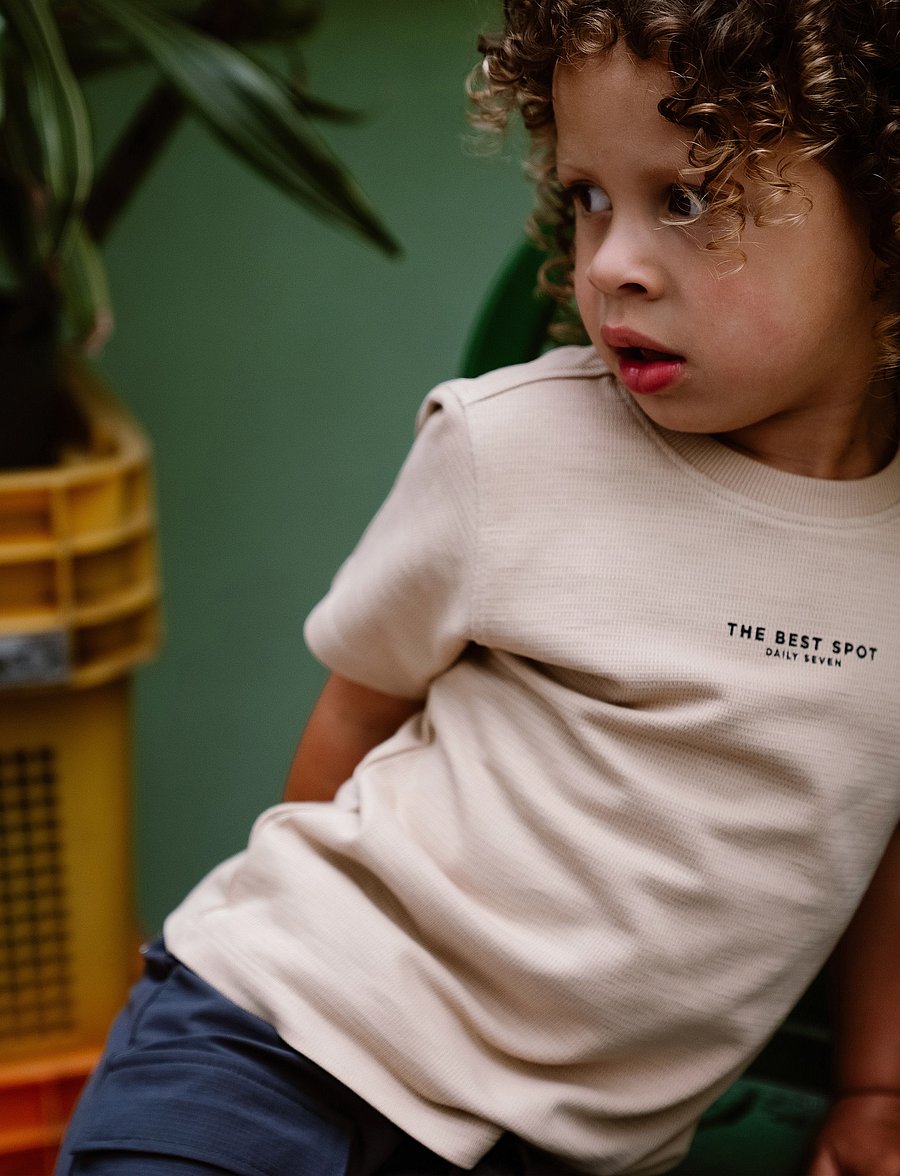 Daily 7 - T-shirt Structure Print - t-shirts à manches courtes - latte sand - 5