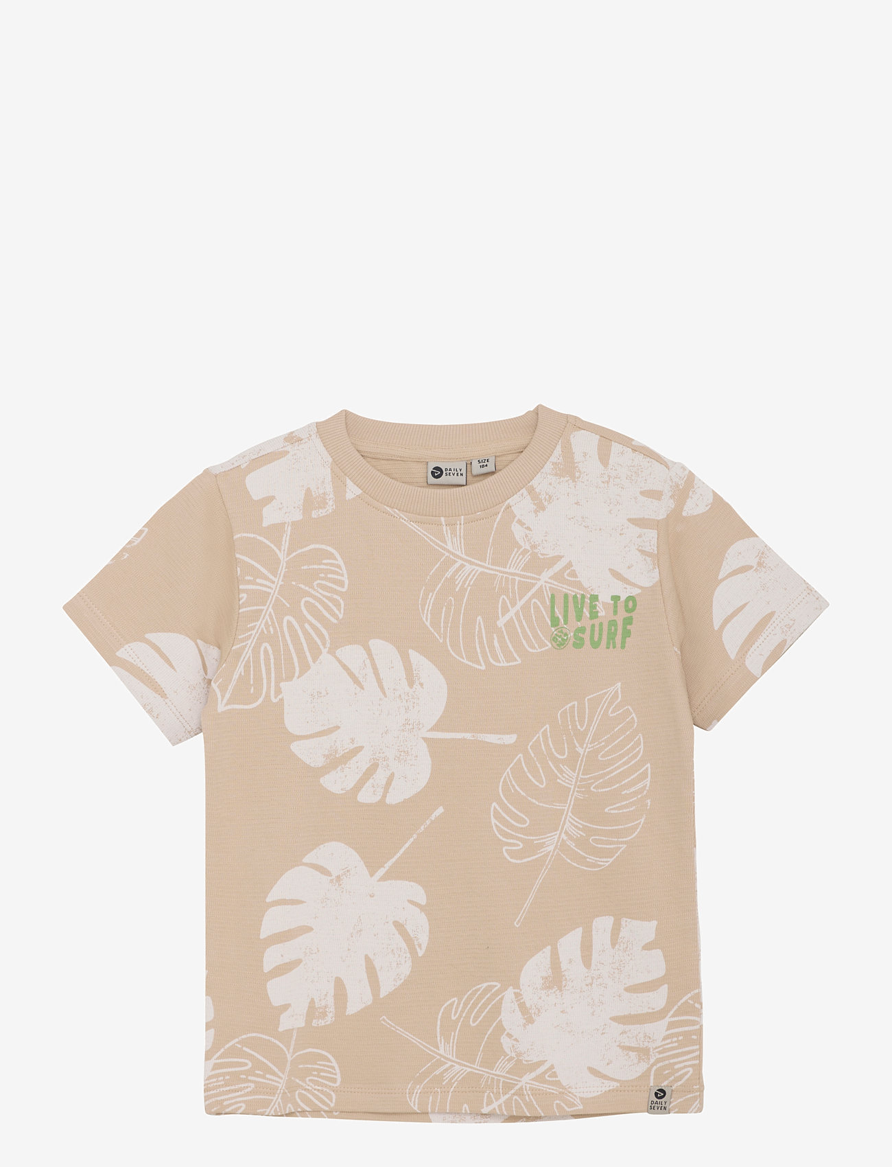 Daily 7 - T-shirt Print - short-sleeved t-shirts - latte sand - 1