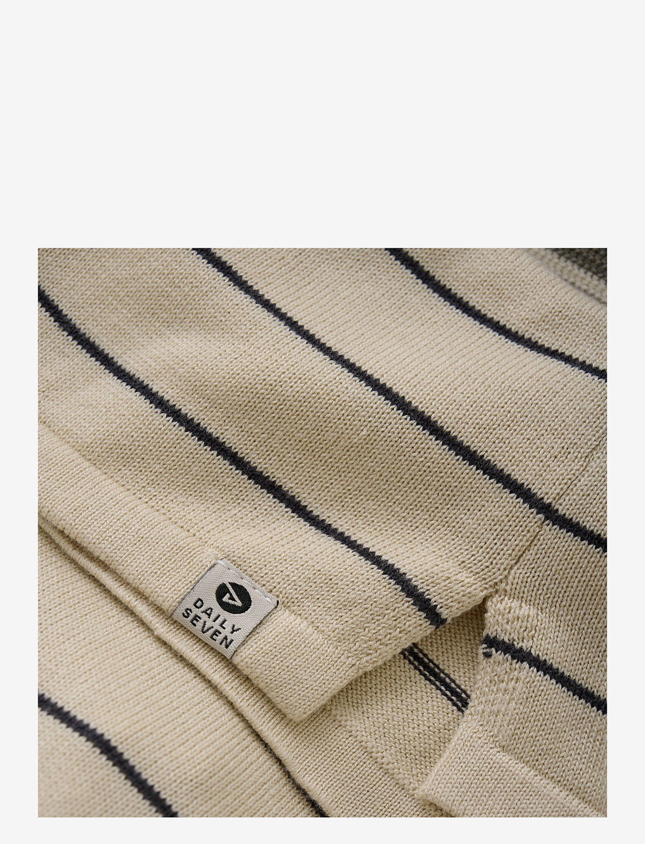 Daily 7 - Knitted Polo - poloshirts - sandshell - 2