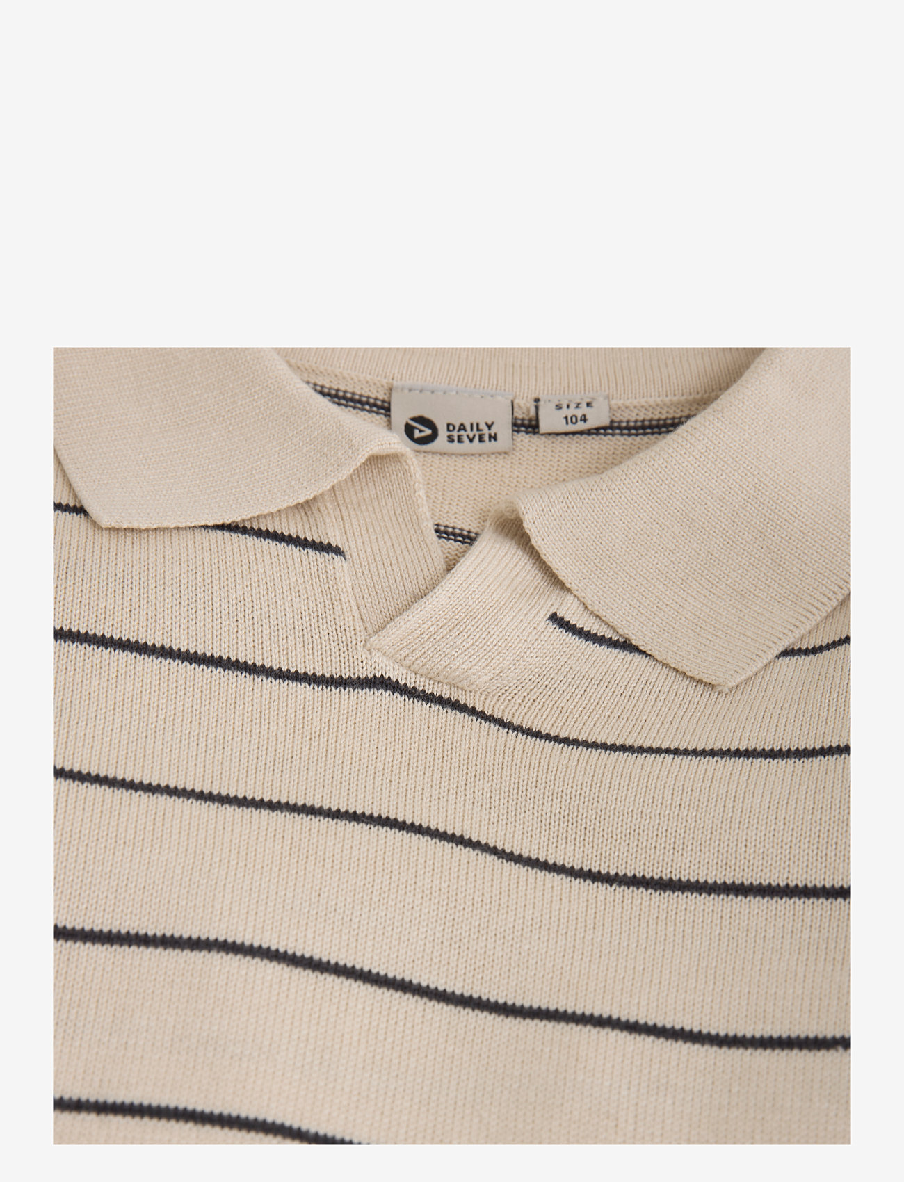 Daily 7 - Knitted Polo - poloshirts - sandshell - 3