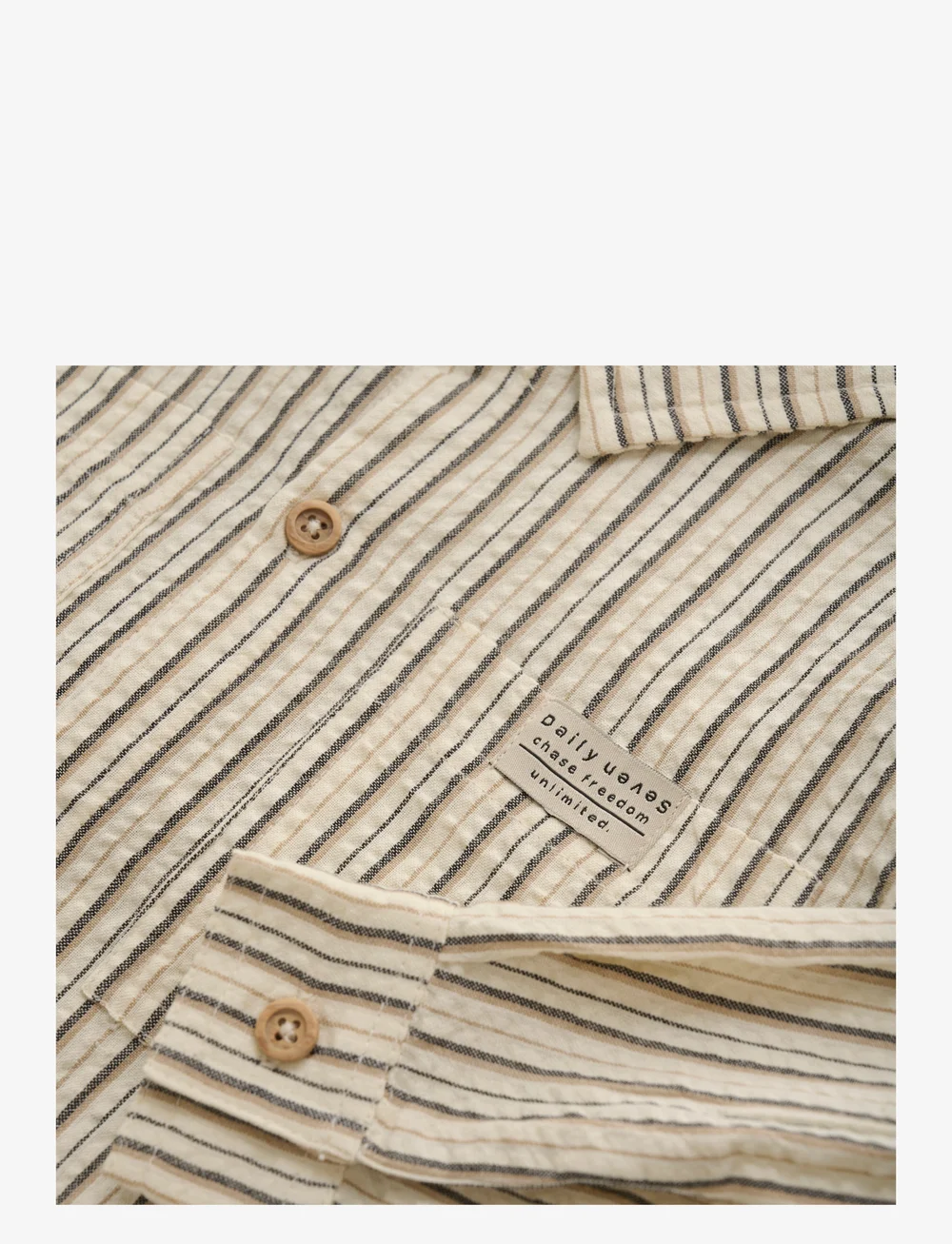 Daily 7 - Shirt LS Striped - langærmede skjorter - cloud - 3