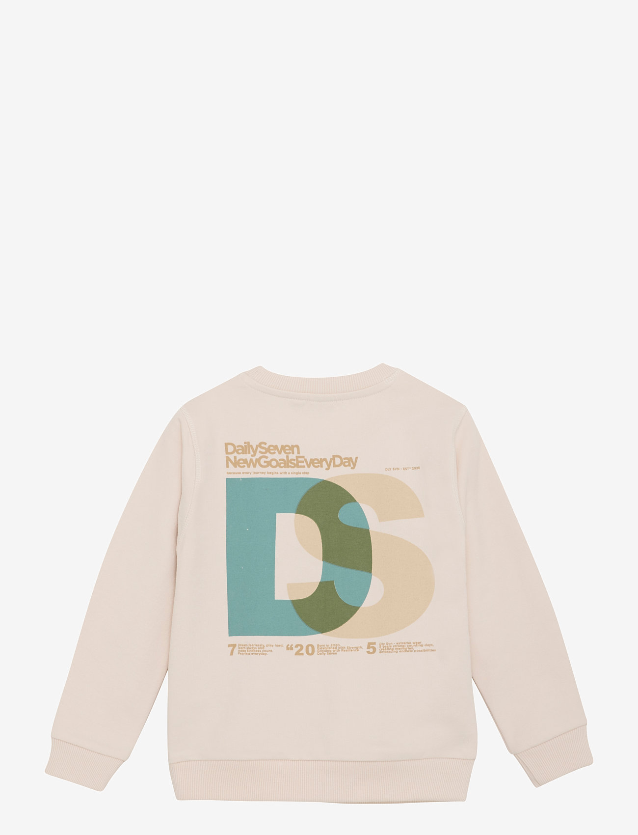Daily 7 - Sweater Backprint DS - sandshell - 1