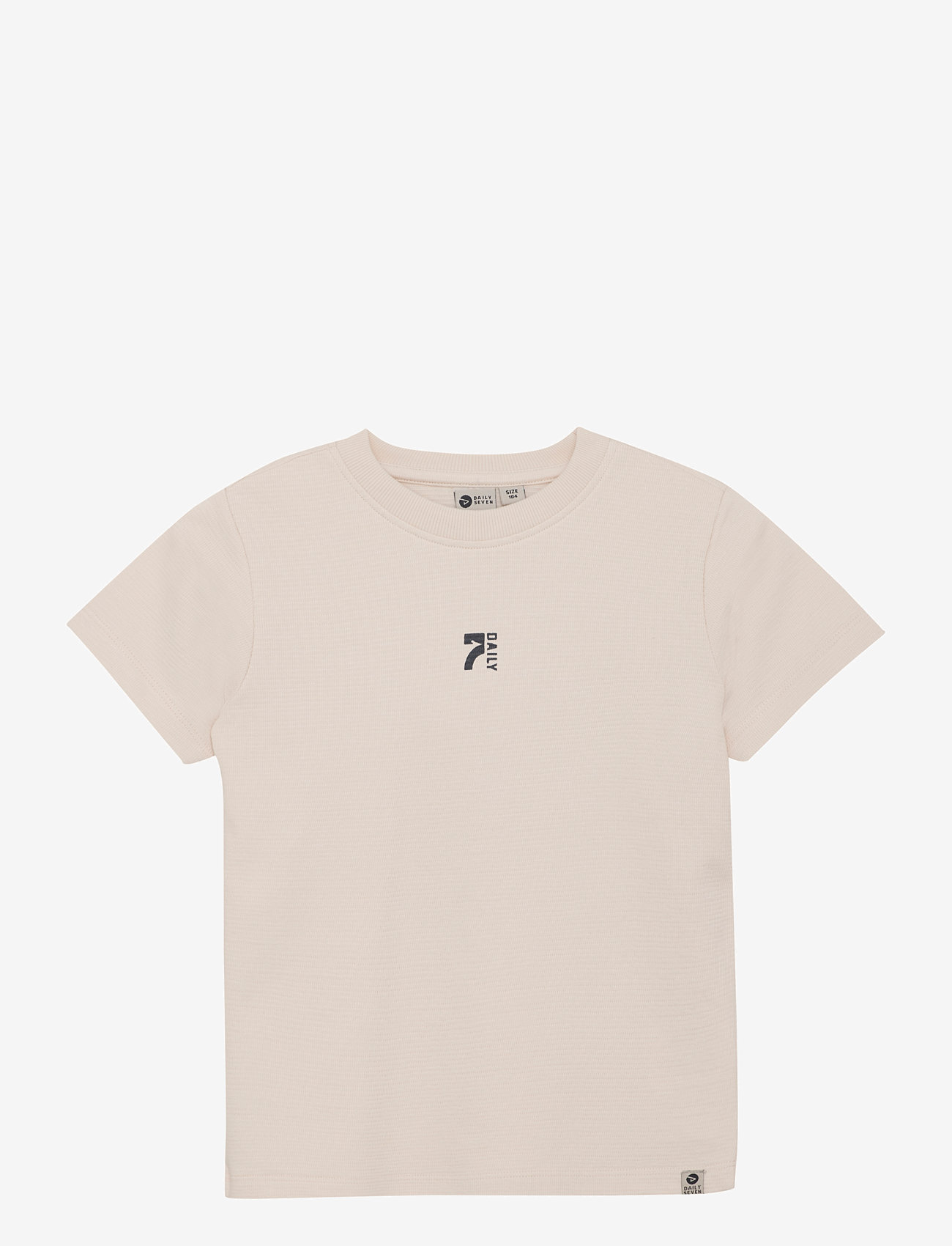 Daily 7 - T-shirt Structure Backprint - herbstliche kleidung - sandshell - 0