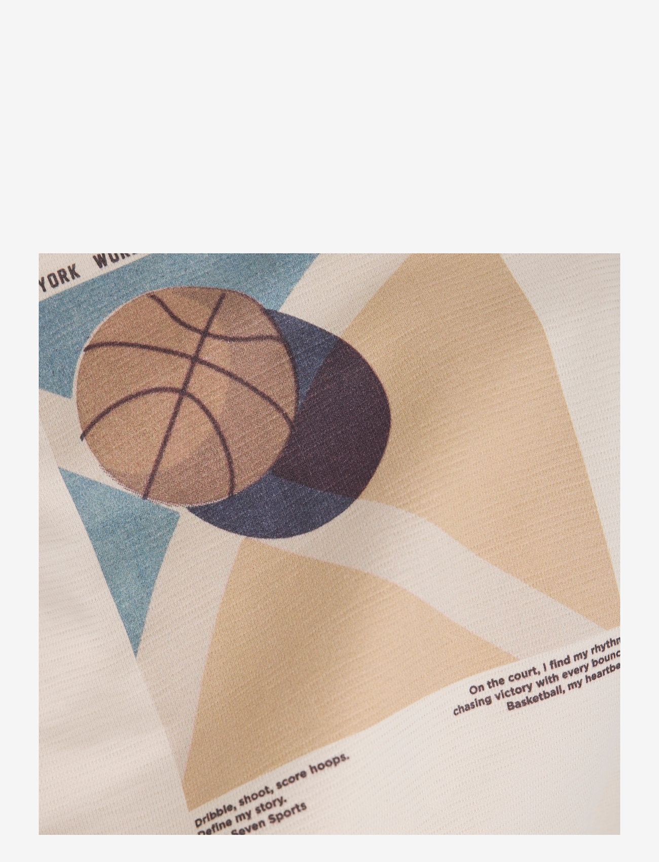 Daily 7 - T-shirt Structure Backprint - herbstliche kleidung - sandshell - 2