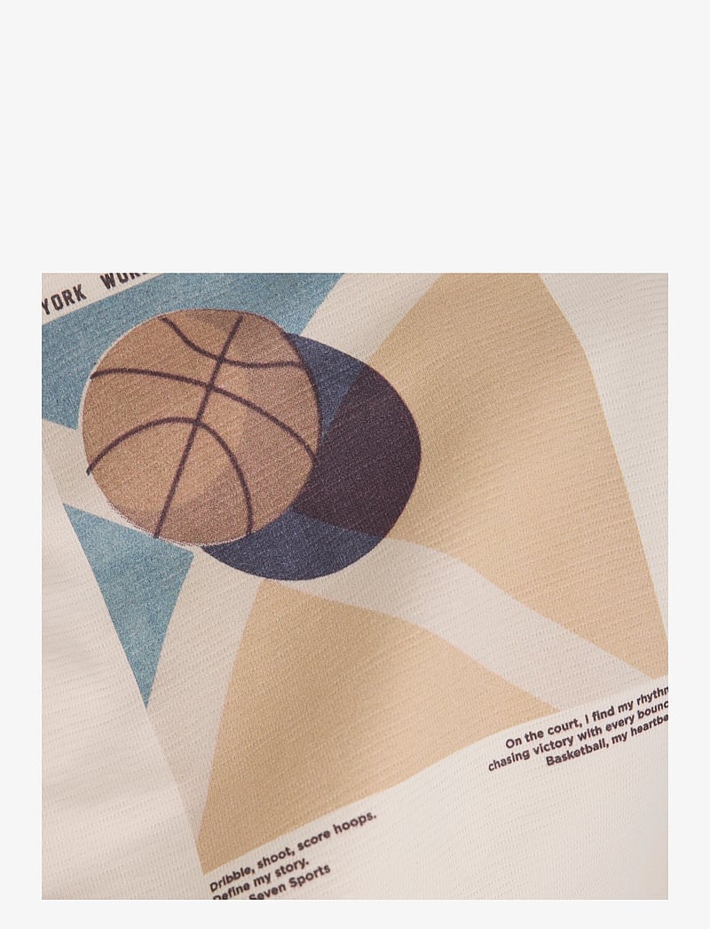 Daily 7 - T-shirt Structure Backprint - lühikeste varrukatega t-särgid - sandshell - 2