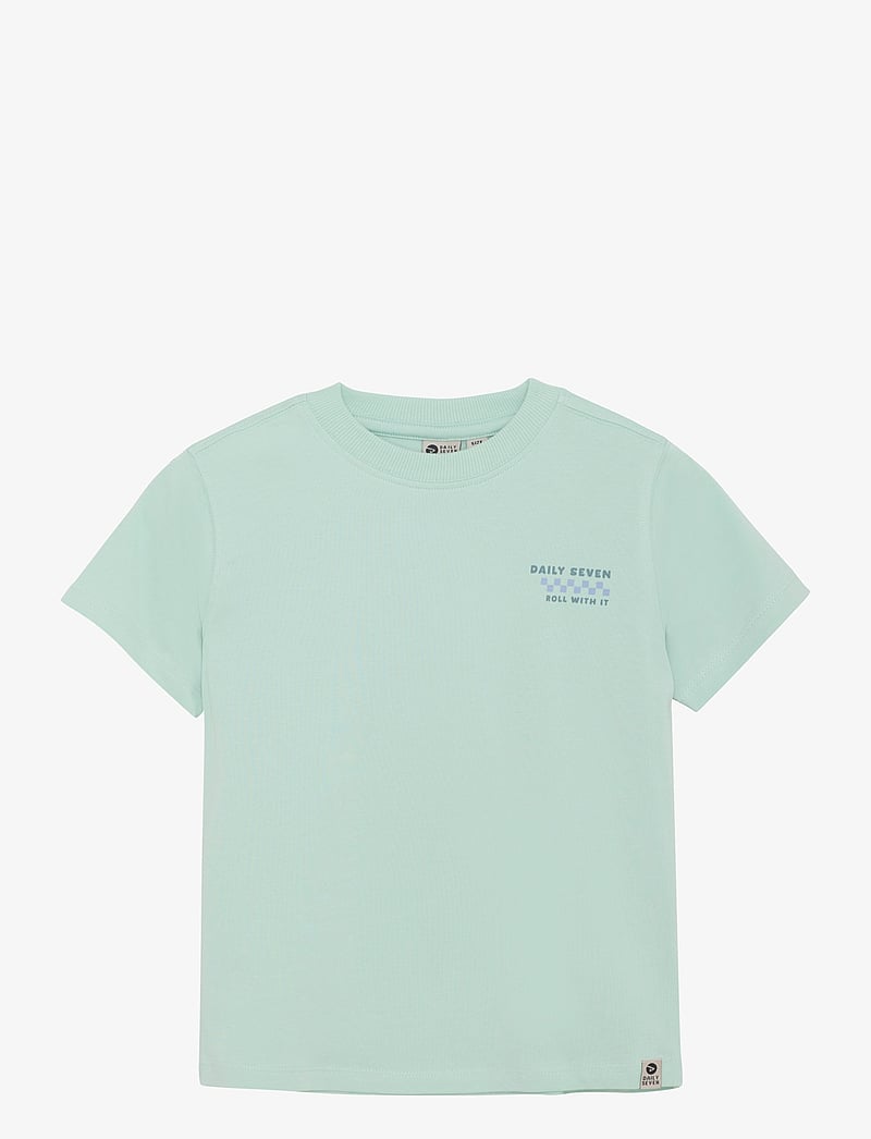 Daily 7 - T-shirt Backprint - kurzärmelige - aqua foam - 0