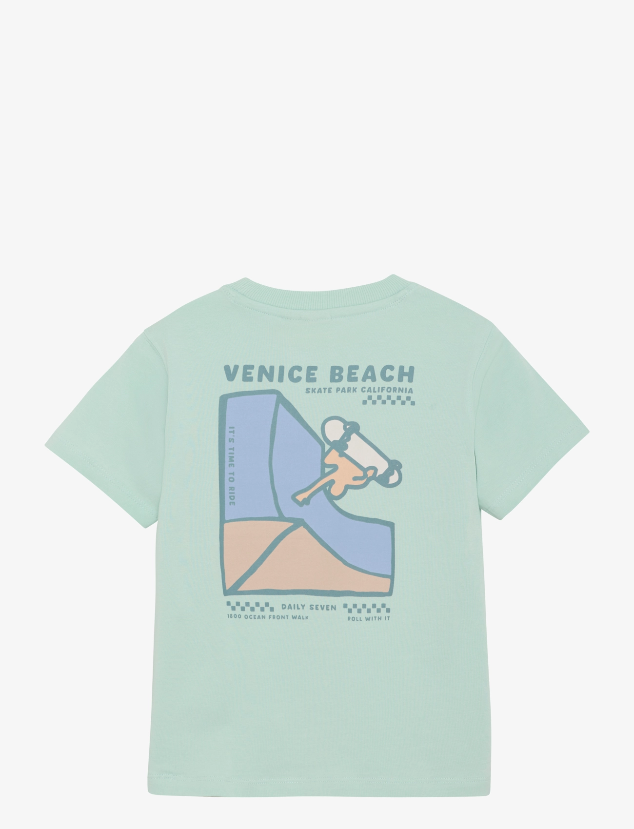 Daily 7 - T-shirt Backprint - aqua foam - 1