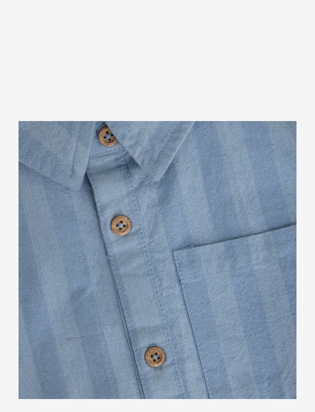 Daily 7 - Shirt Striped - kortærmede skjorter - ashley blue - 2