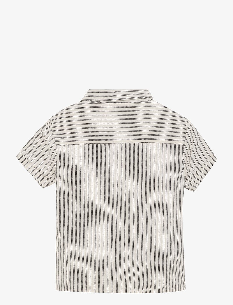 Daily 7 - Shirt Small Stripe - short-sleeved shirts - sandshell - 1