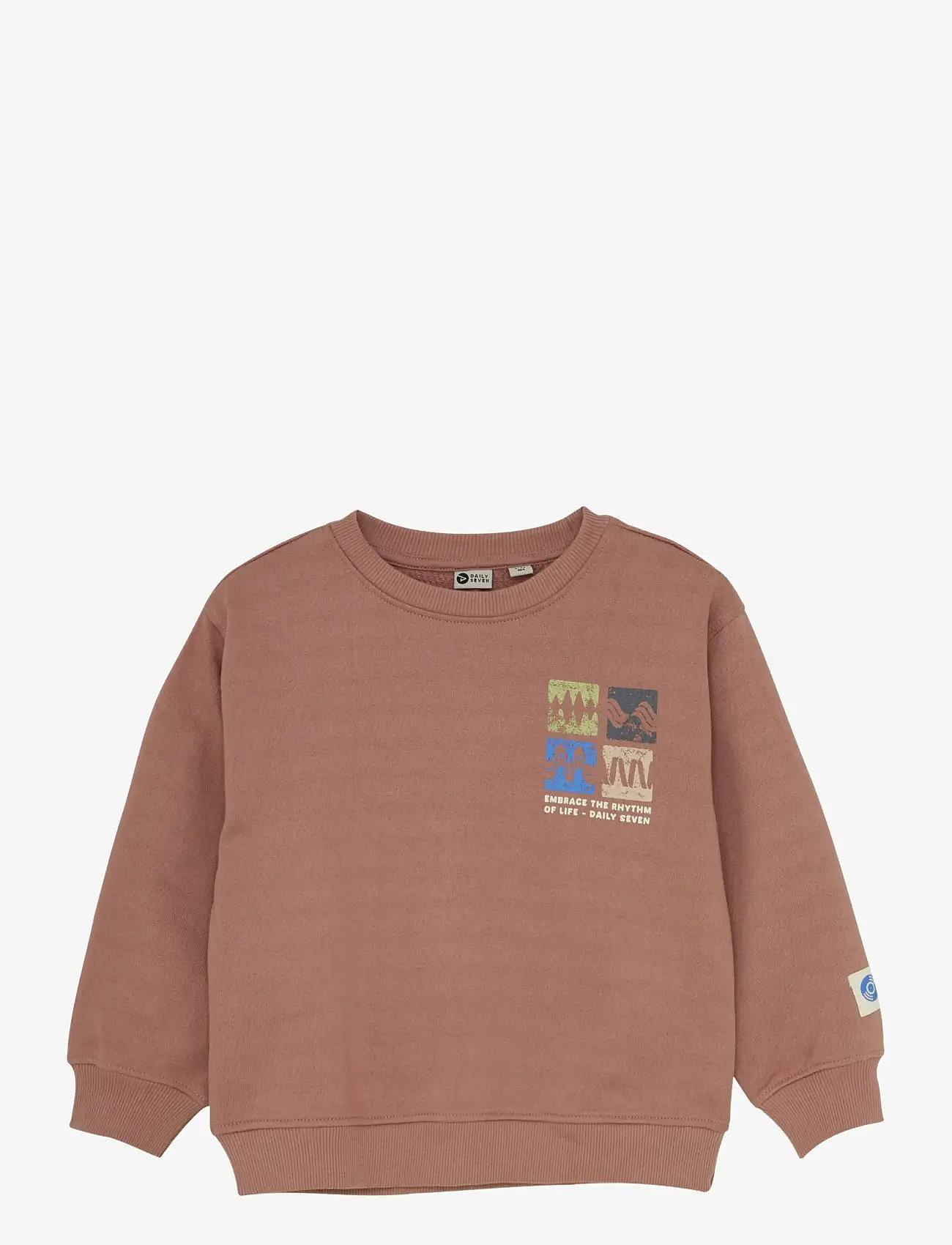 Daily 7 - Oversized Sweater Artwork - sweatshirts - burlwood - 1