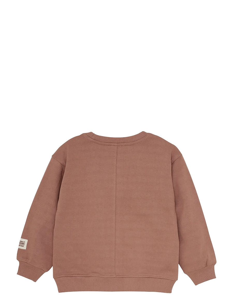 Daily 7 - Oversized Sweater Artwork - joggingpeysur - burlwood - 2
