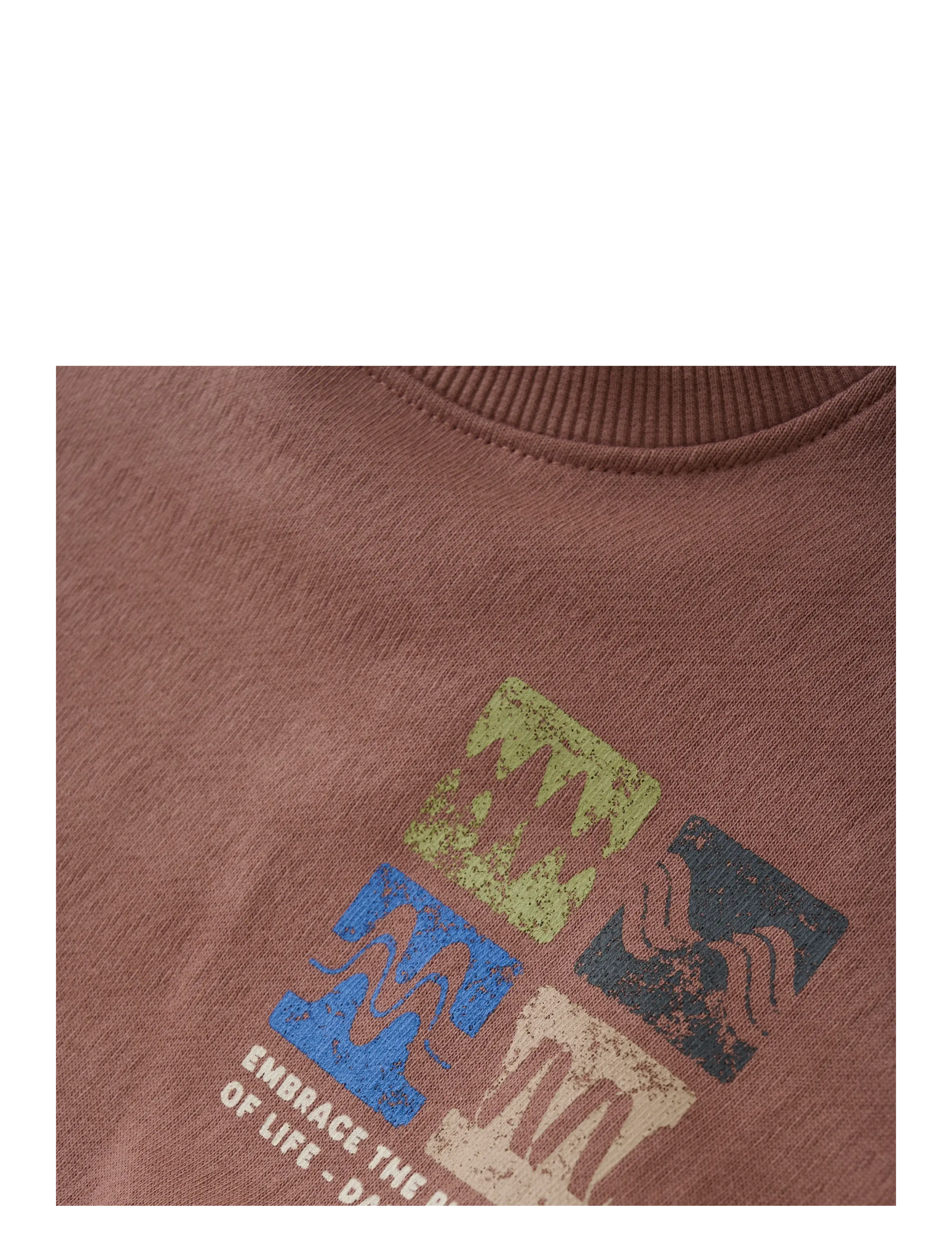 Daily 7 - Oversized Sweater Artwork - bluzy - burlwood - 3