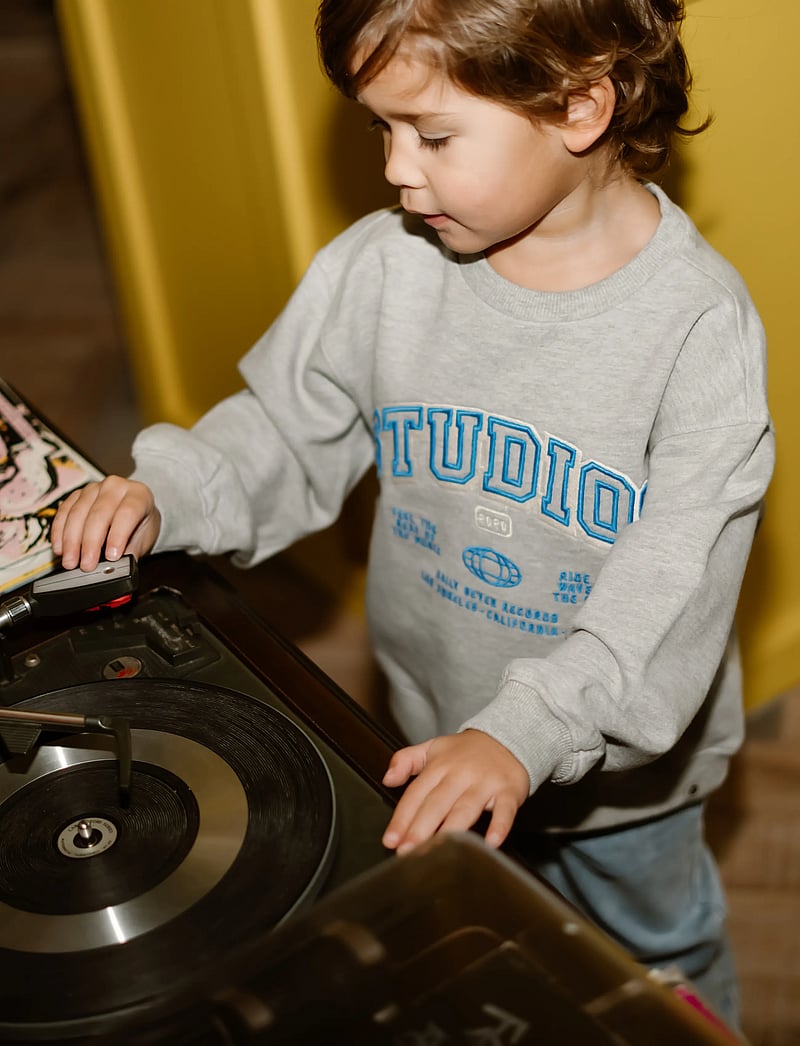 Daily 7 - Oversized Sweater Artwork - sweatshirts - medium grey melange - 0