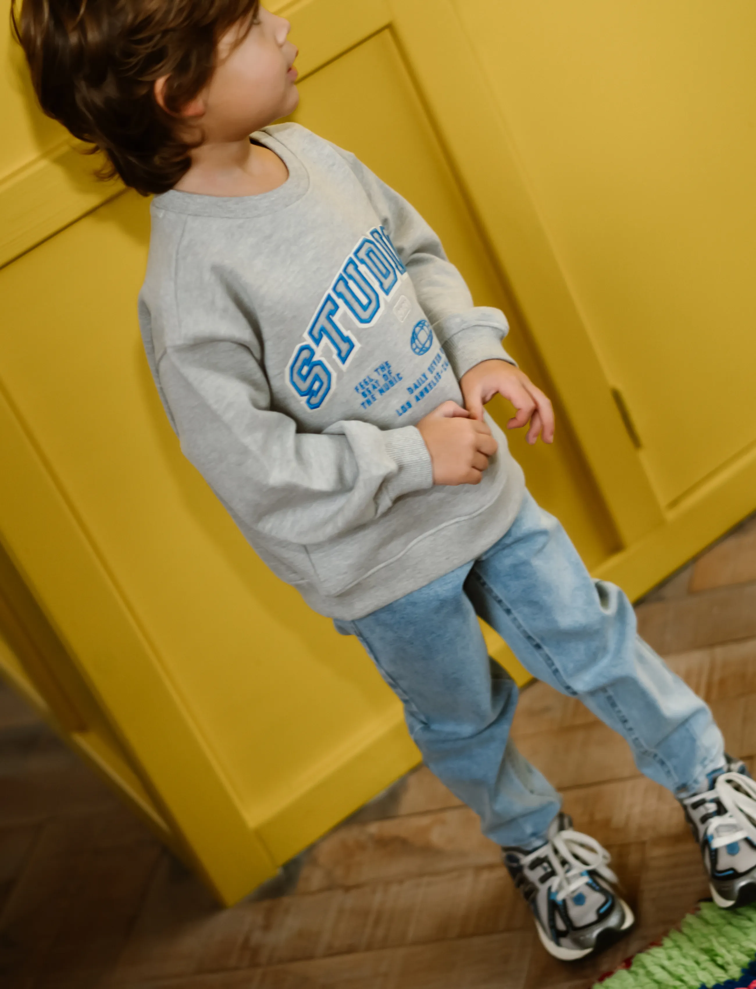 Daily 7 - Oversized Sweater Artwork - mažiausios kainos - medium grey melange - 4