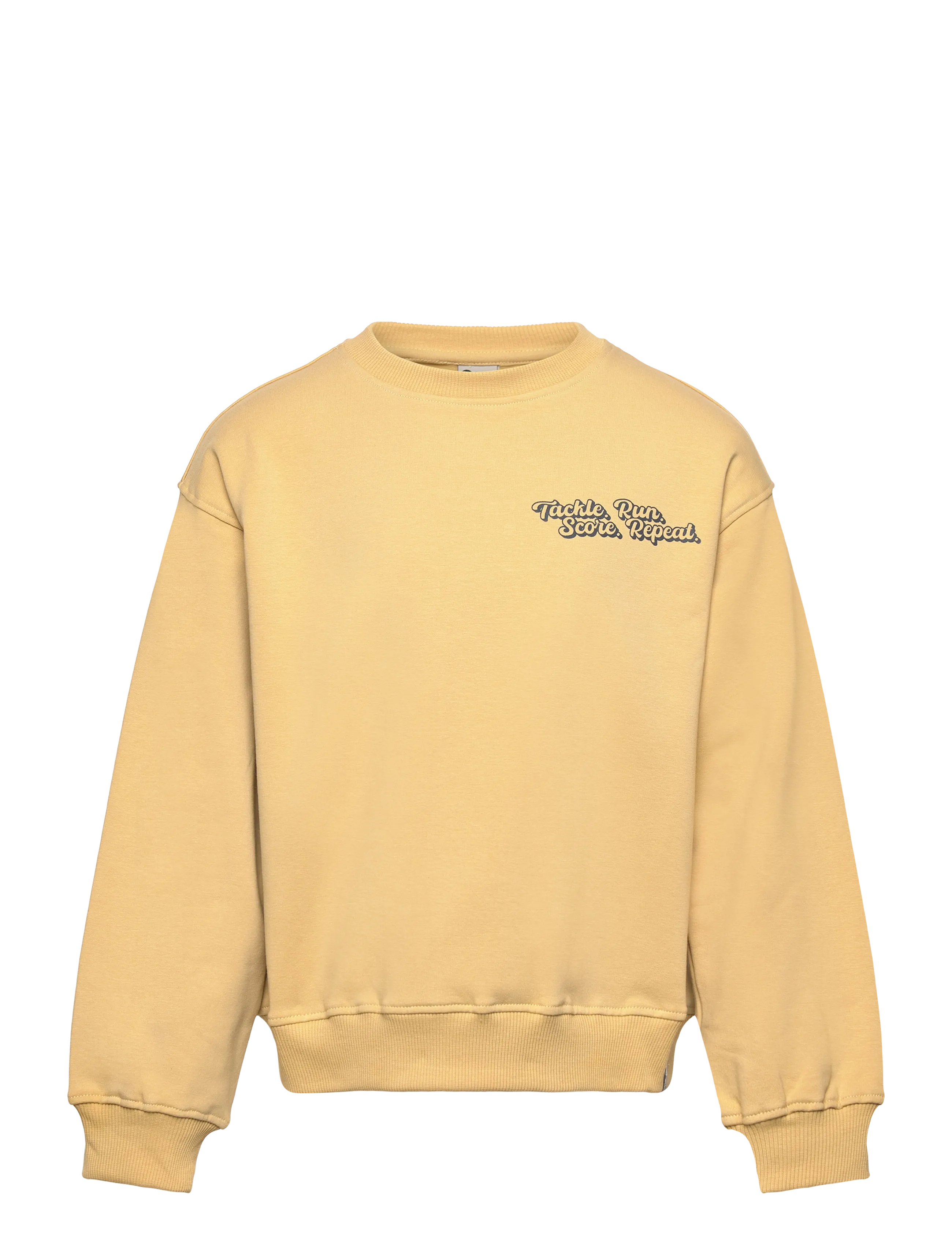 Daily 7 Oversized Sweater Retro Print - Daily 7 - SILVER FERN / yellow