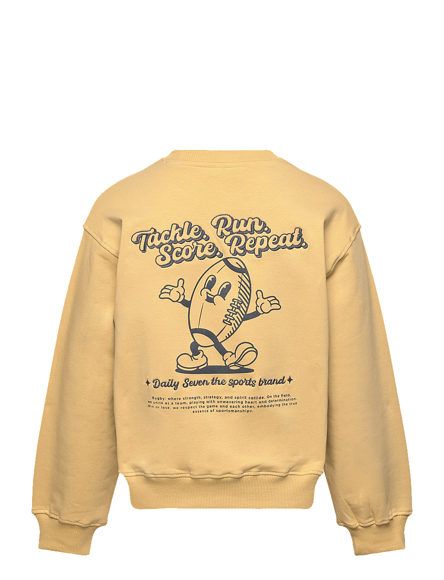 Daily 7 - Oversized Sweater Retro Print - sweatshirts - silver fern - 1
