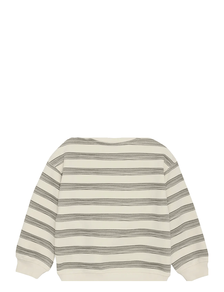 Daily 7 - Oversized Sweater Stripe - sweatshirts - off white - 1