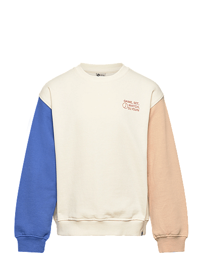 Daily 7 Oversized Sweater Cut&Sew - Clothing - OFF WHITE / cream