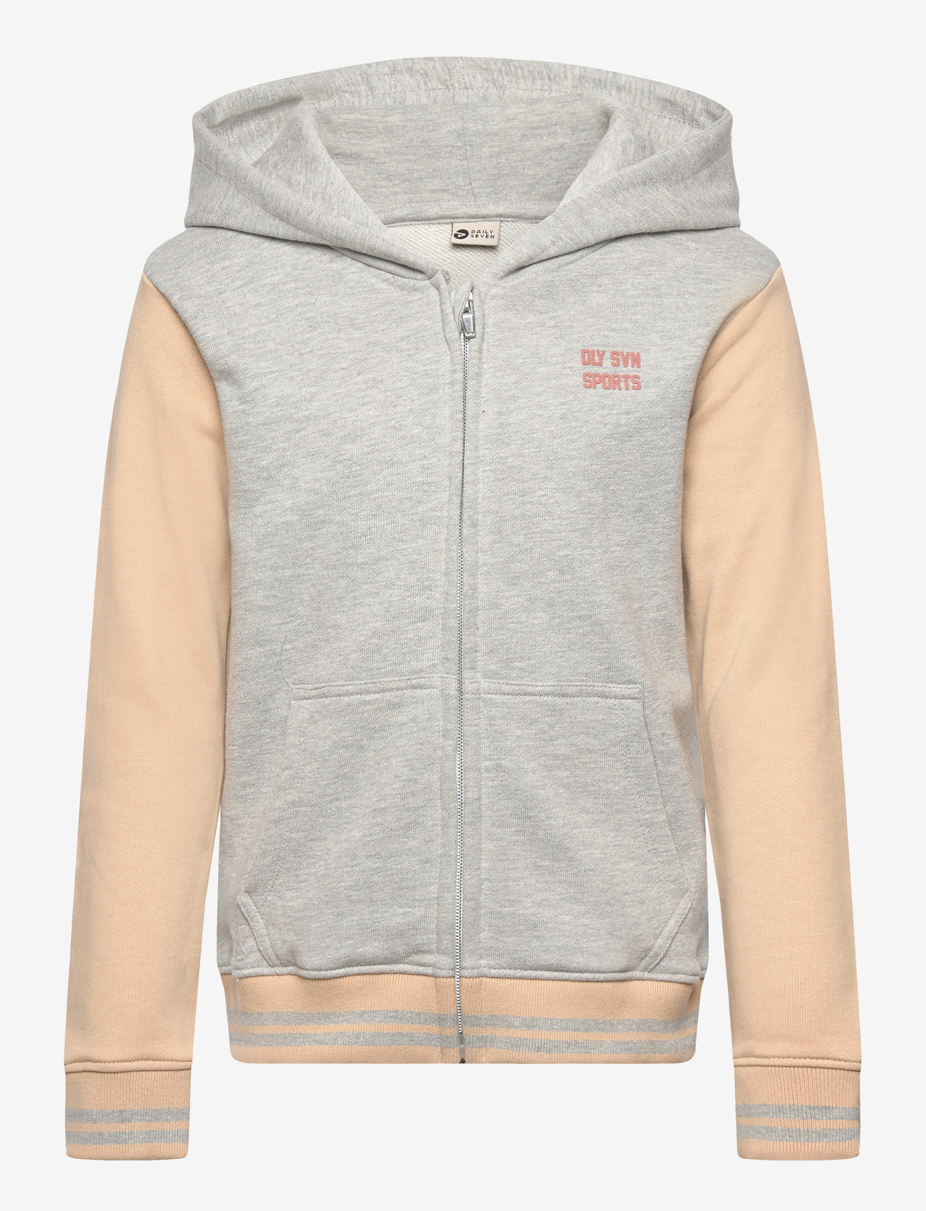 Daily 7 - Hoodie Zipperjacket - hættetrøjer - medium grey melange - 0