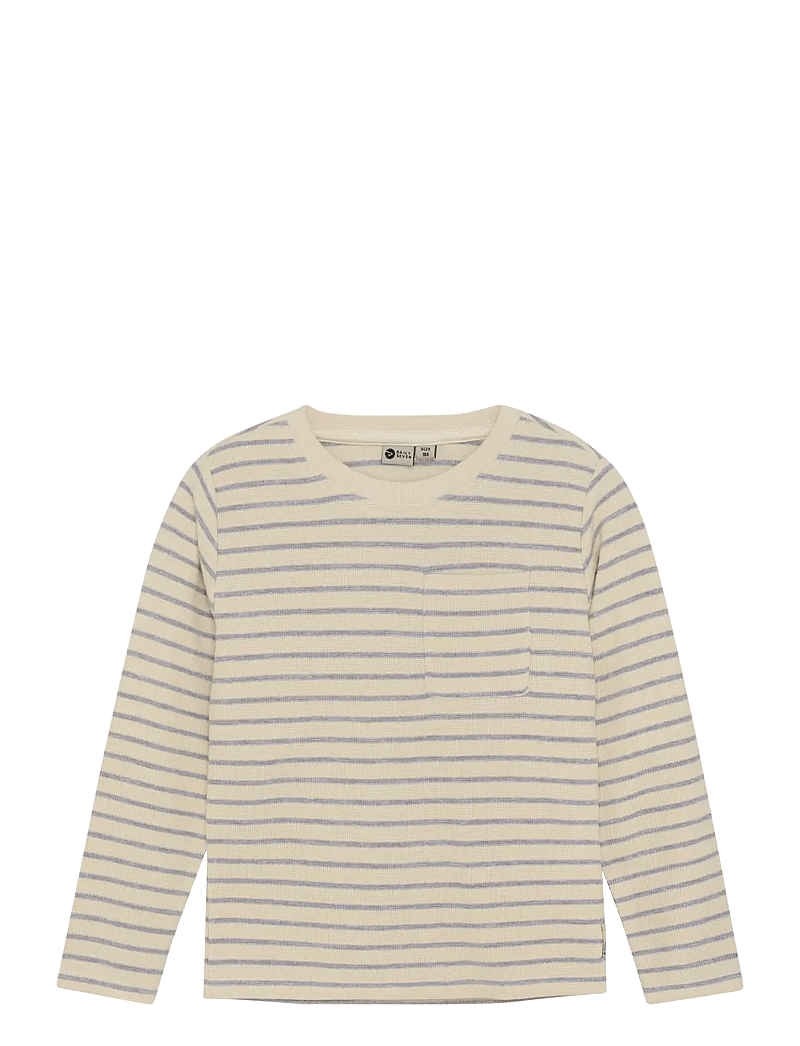Daily 7 - T-shirt LS Small Stripe - sweatshirts - medium grey melange - 0