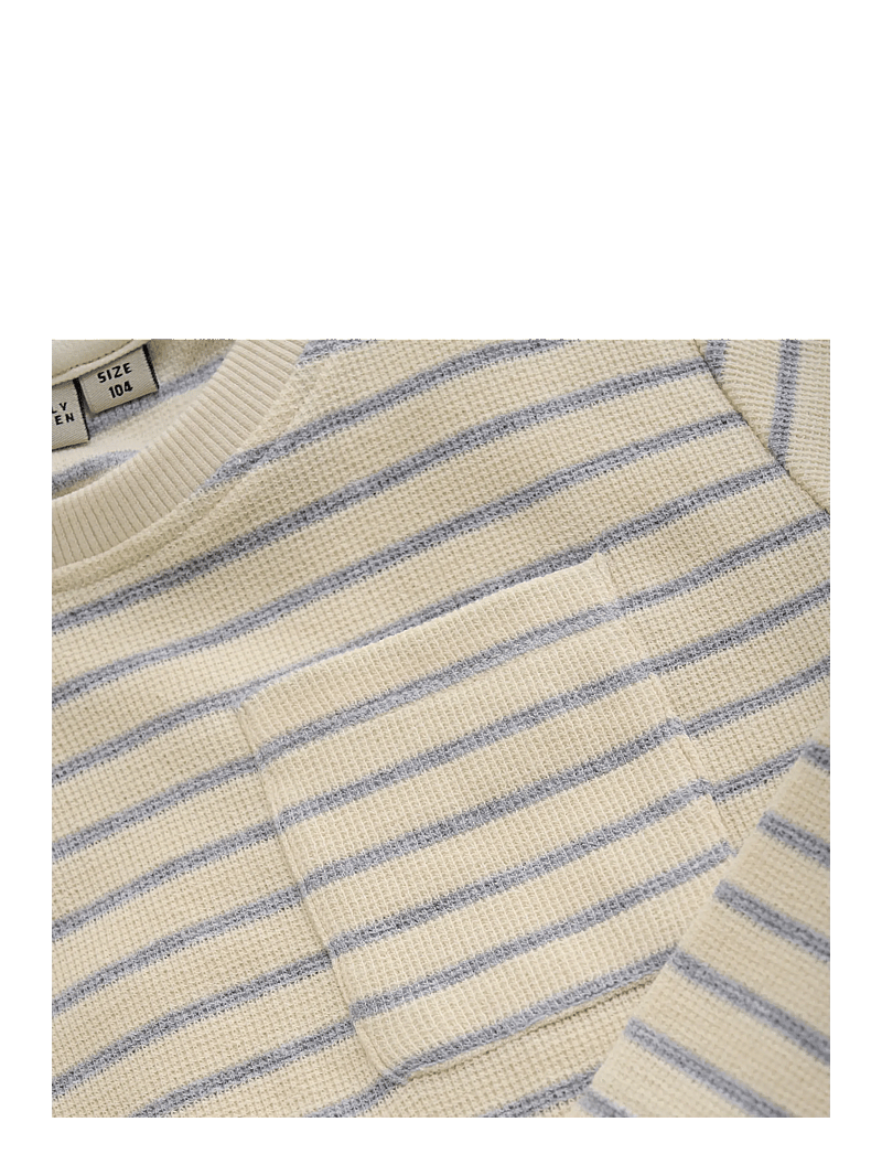 Daily 7 - T-shirt LS Small Stripe - sweatshirts - medium grey melange - 2