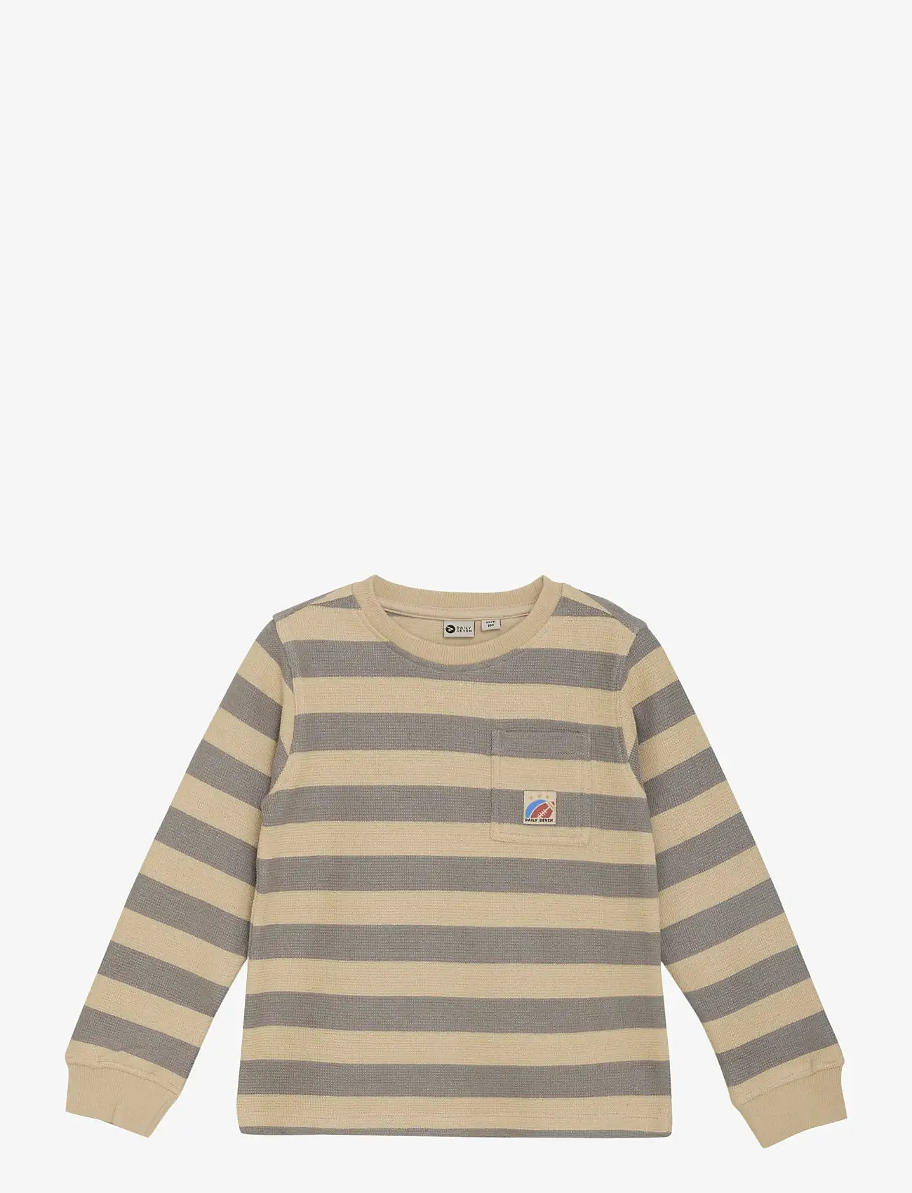 Daily 7 - T-shirt Longsleeve Stripe - sweatshirts - latte sand - 0