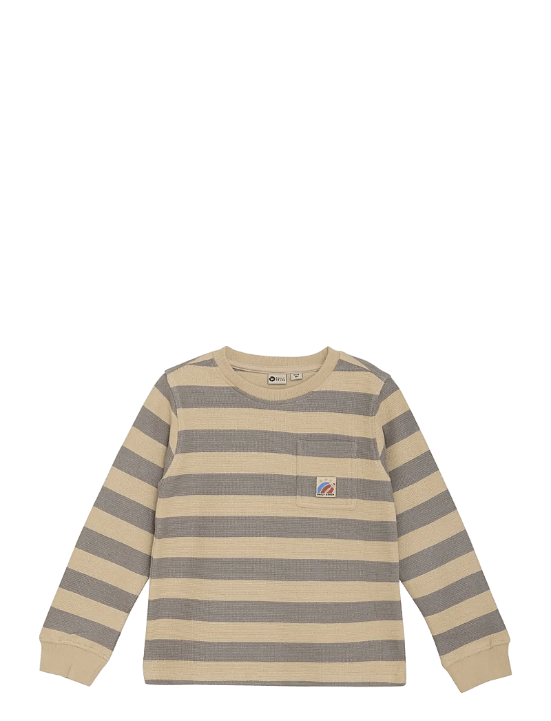 Daily 7 - T-shirt Longsleeve Stripe - sweatshirts - latte sand - 0